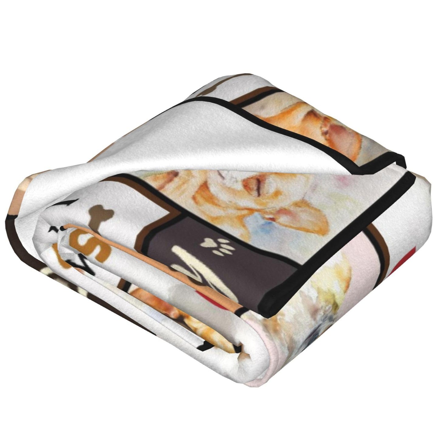 Lovira Chihuahua Throw Blanket Dog Print Blankets Gifts for Couch Sofa Bed Stuff Decor Lightweight Soft Cozy Fleece Plush Warm Flannel Bedding for Lover Men Women 40"x50"