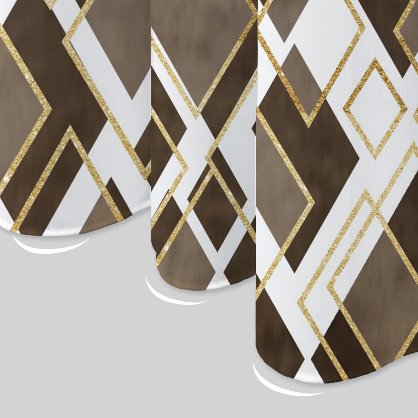 NAEMBCU No Hook Shower Curtain and Liner Set 71x74 Inch