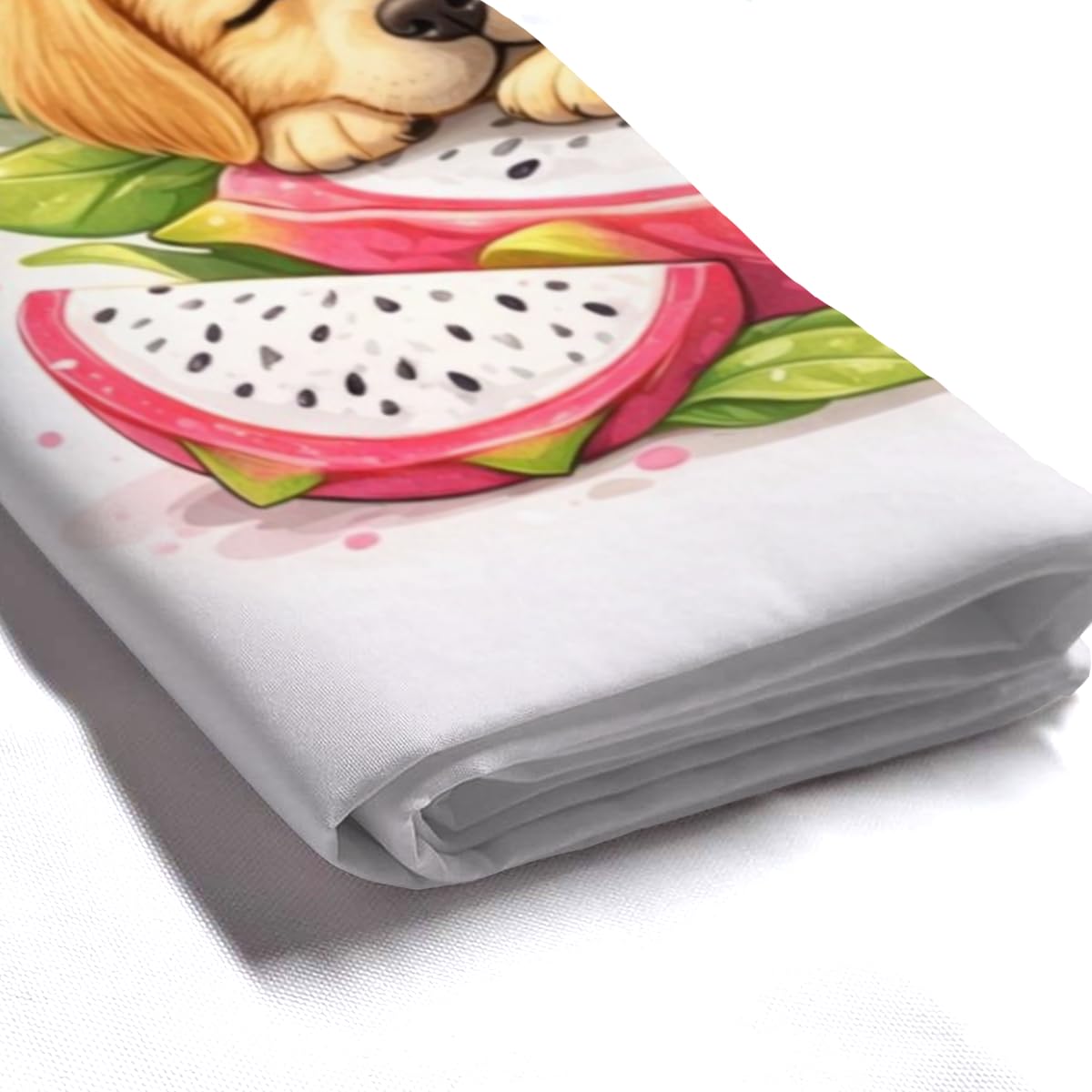 LFINKARTGOGO Cute Golden Retriever Shower Curtain Cartoon Dog Good Night 72x72 with 12 Hooks Bathroom Decor Waterproof Washable Polyester for Home Bathroom