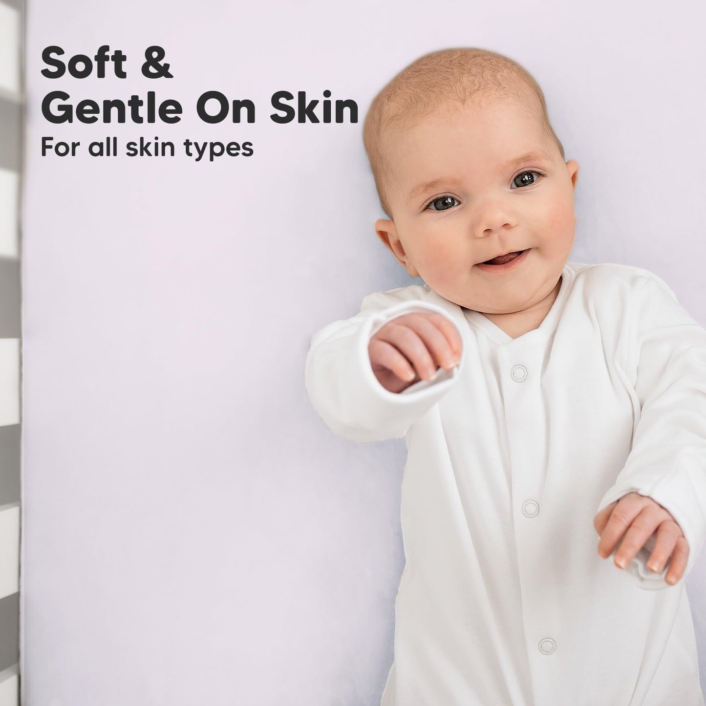 KeaBabies 2-Pack Organic Cotton Crib Sheets for Boys, Girls - 52x28 Fitted Crib Mattress Sheet Neutral, Breathable Cover for Baby Bed Set, Toddler Mattress, Soft & Cute Prints (Thistle)