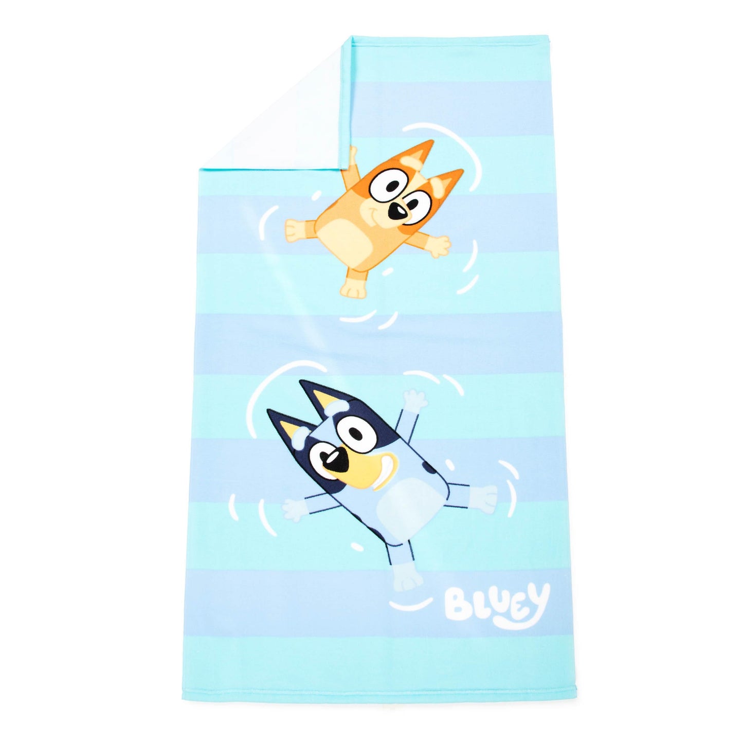 Jay Franco Bluey & Bingo Bath Towel & Bath Buddy Set - Kids Bathtub Accessories - Includes 25 x 50 Inch Microfiber Towel & 13 Inch Bluey Water Play Buddy