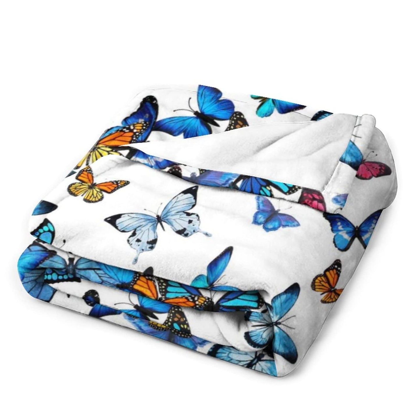 Butterfly Blanket Beautiful Butterfly Throw Blanket Ultra Soft Blankets Lightweight Cozy for Bed Couch Sofa 50"x40"