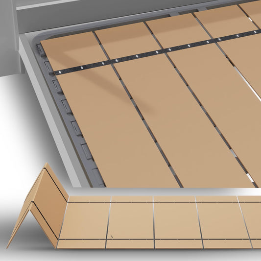 Bunkie Board Thin Wood 6mm Queen Size (60 x 76 in) | Modular Portability Design, Noise Minimizing, Low Profile Design, Easy Setup, Foldable| Bed Slats, Foldable Box Spring, Bed Support Slat