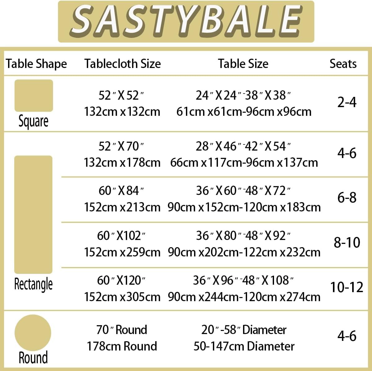 SASTYBALE Linen Tablecloth Rectangle Spillproof Table Cloth Wrinkle Resistant Washable Textured Linen Table Cover for Kitchen Dinning Parties Farmhouse Outdoor Beige 52" x 70"