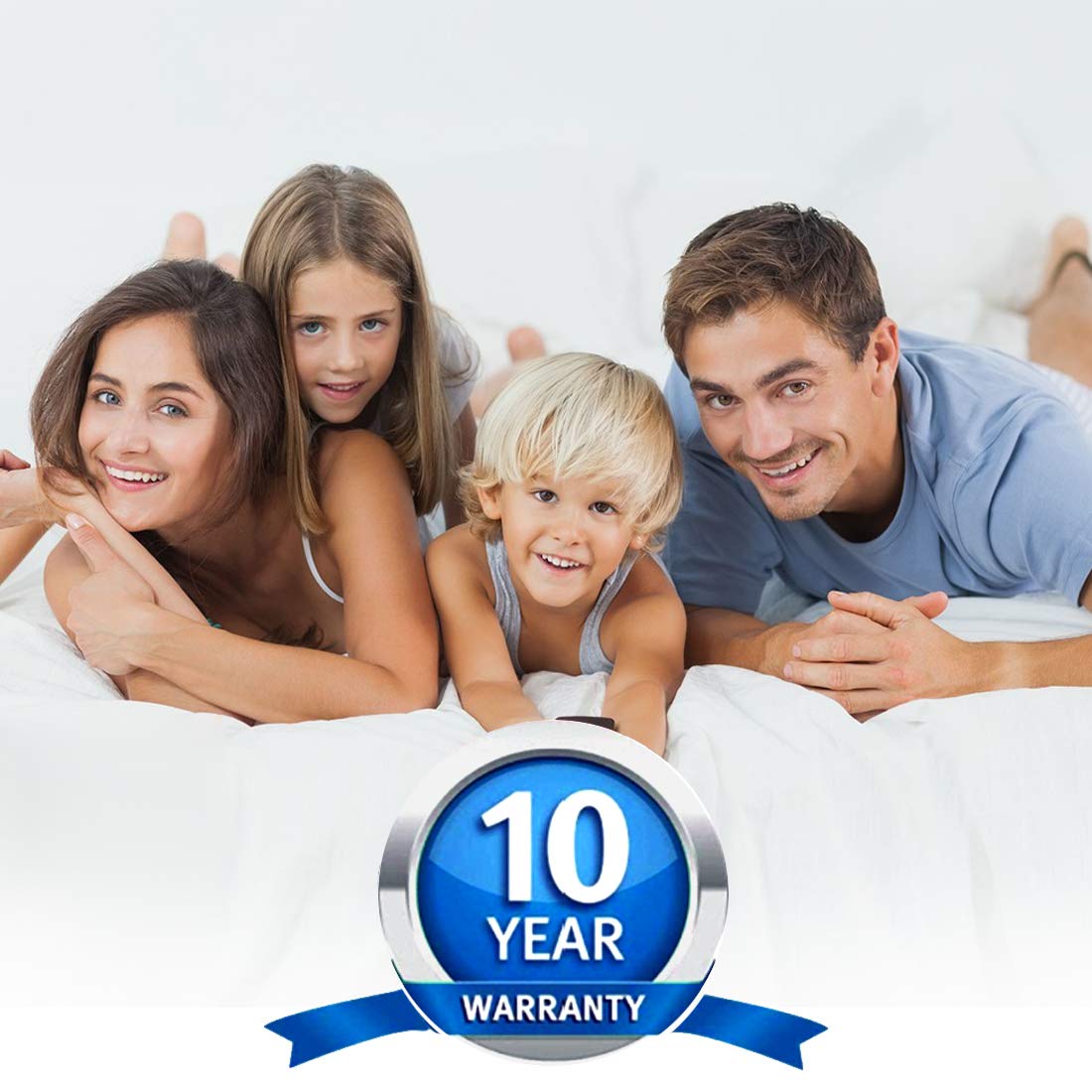 Queen Size Quilted Fitted Waterproof Mattress Pad, Premium Hollow Material Filling Mattress Protector, Breathable, Quiet, Cooling, Machine-Washable Mattress Cover with 21” Deep Pocket