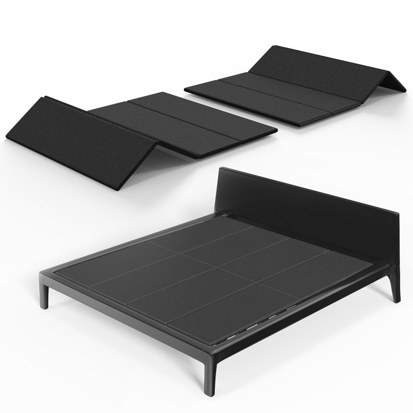 Breathable, Noise Minimizing, Moisture Resistant Bunkieboards,Low Profile Bed Support,Large Double Bed 10mm Bunkie Board, Full Size 54x75''
