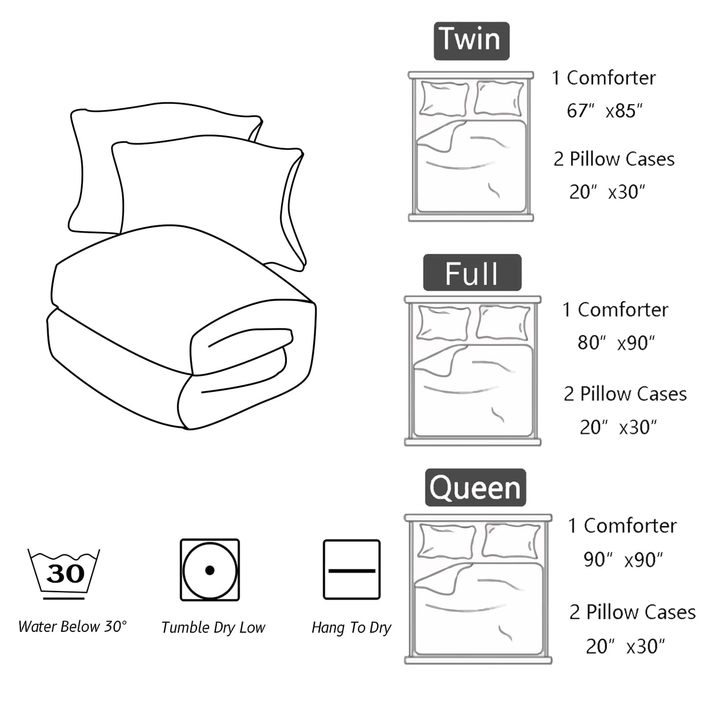 Nttopship Violet Butterfly Comforter Set 3 Pieces Bedding Set for Kids Teen Boys King Size ，Cute Flower Butterfly Bedding Set for Bedroom Soft Microfiber All Season 3pcs(1 Comforter & 2 Pillowcases)