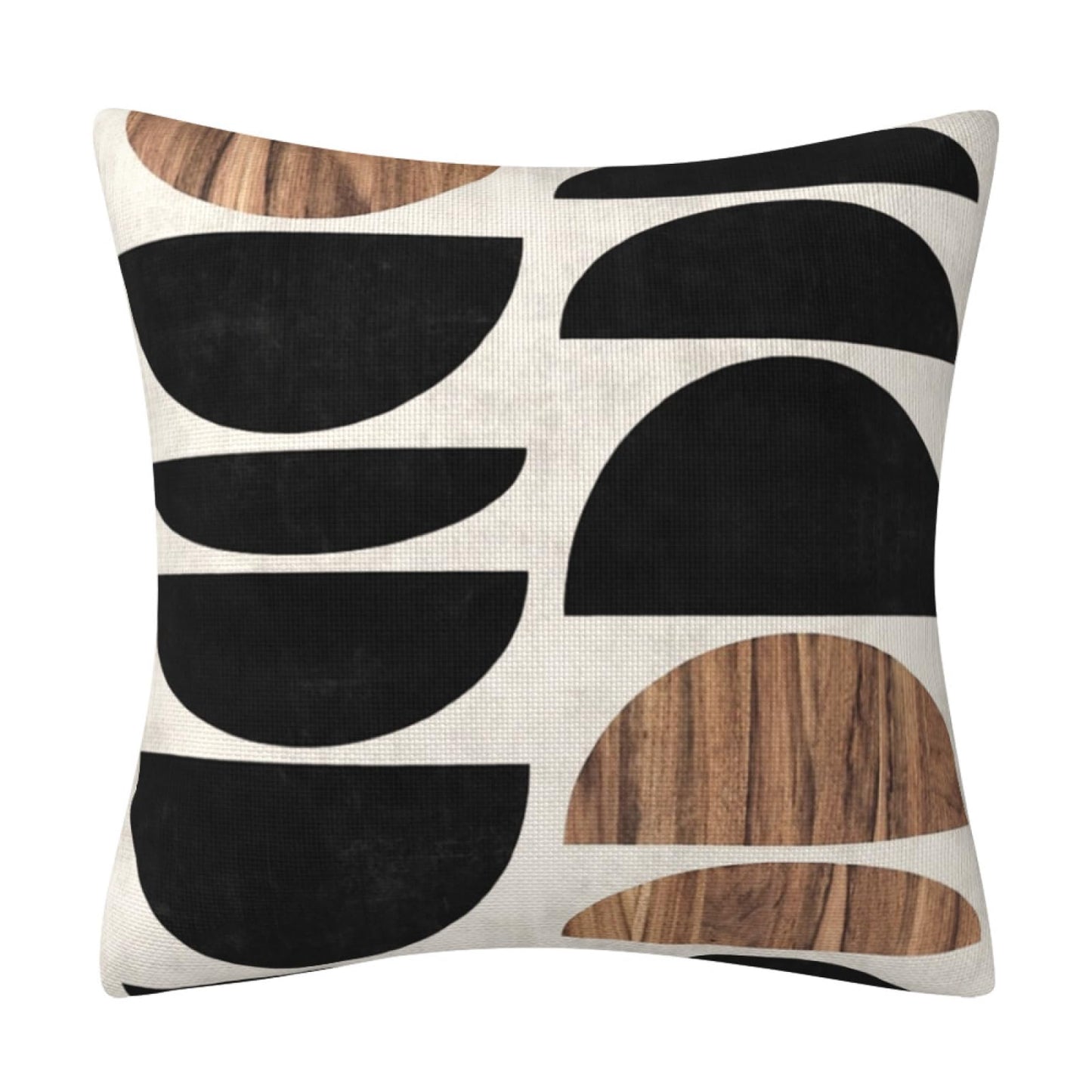 AHAHM Geometric Black Brown Throw Pillow Cover Boho Western Farmhouse Decorative Throw Pillowcase Indoor Outdoor Cushion Cover Tribal Pattern Aztec Pillowcase for Couch Bedroom 18 x 18 Inch Set of 4