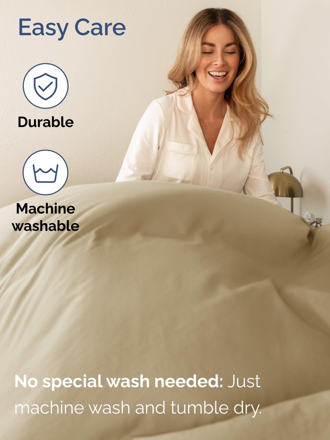 Extra Deep King Sheet Set - 6 Piece Breathable and Cooling Sheets - Hotel Luxury Bedding for Women, Men, Kids & Teens - Easy & Secure Fit - Soft, Wrinkle Free and Comfy - Extra Deep Pockets - Beige