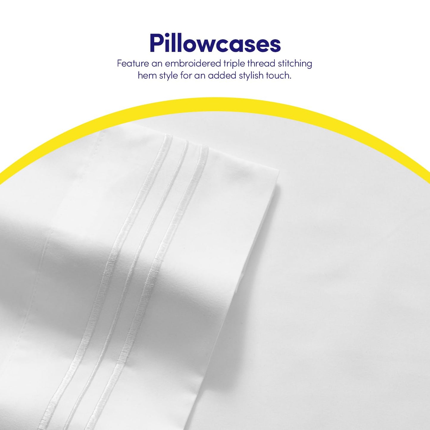 1500 Supreme Collection Queen Sheet Sets White - Luxury Hotel Bed Sheets and Pillowcase Set for Queen Mattress - Extra Soft, Elastic Corner Straps, Deep Pocket Sheets, Queen White