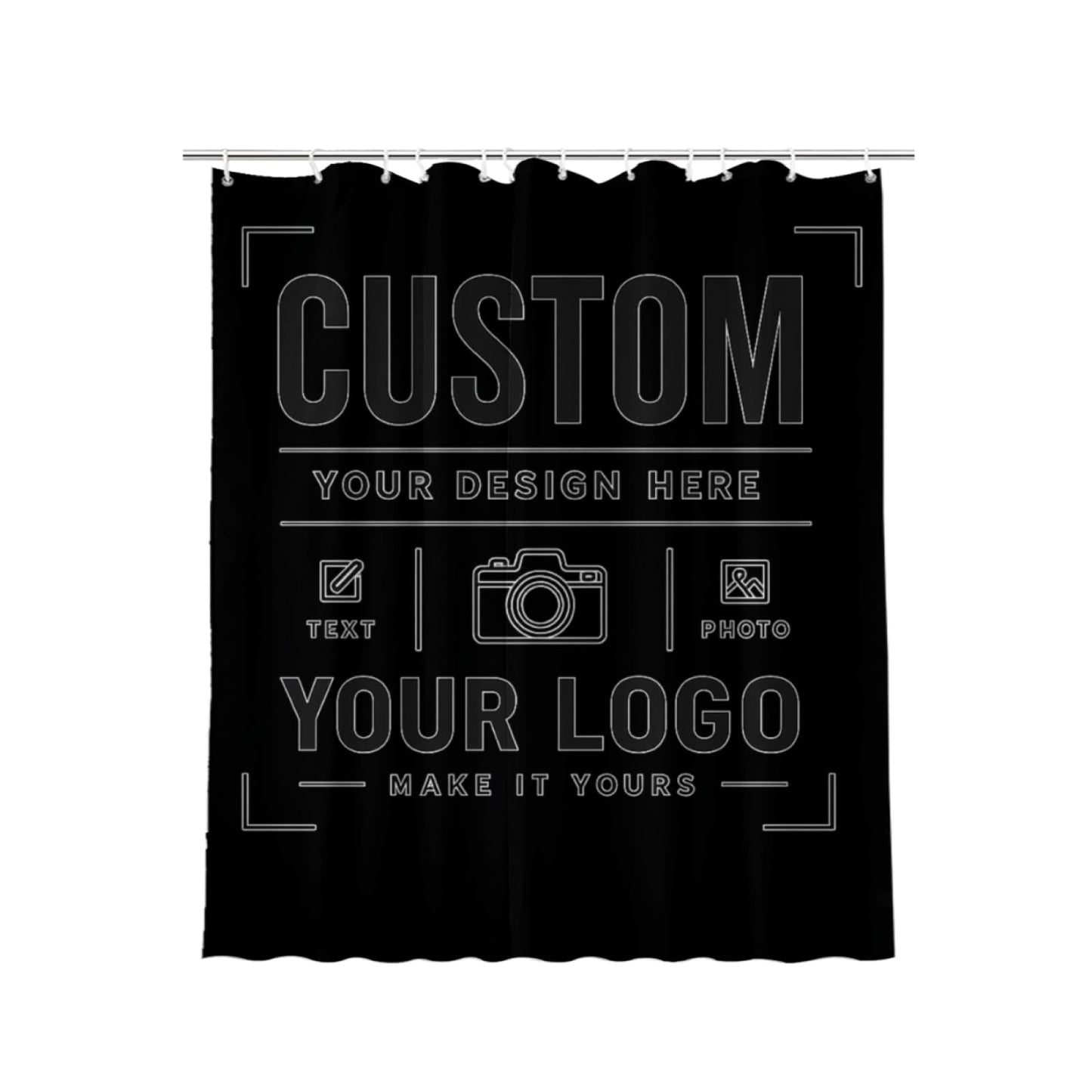 Custom Shower Curtain for Bathroom Customized Shower Curtains Design Your Own Text Logo Photo Personalized Shower Curtains Funny Personalized Gifts 72x80 inch