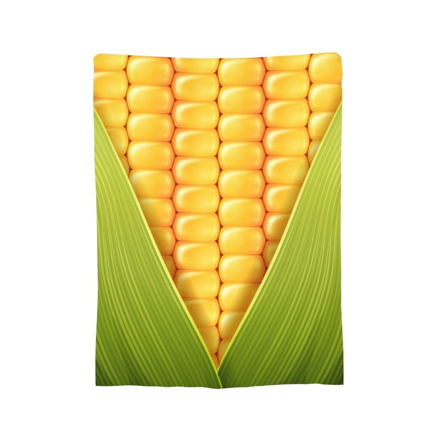 Fun Sweet Yellow Green Corn Throw Blanket Super Soft Warm Bed Blankets for Couch Bedroom Sofa Office Car, All Season Cozy Flannel Plush Blanket Gifts for Girls Boys Teens Adults 60"x50"