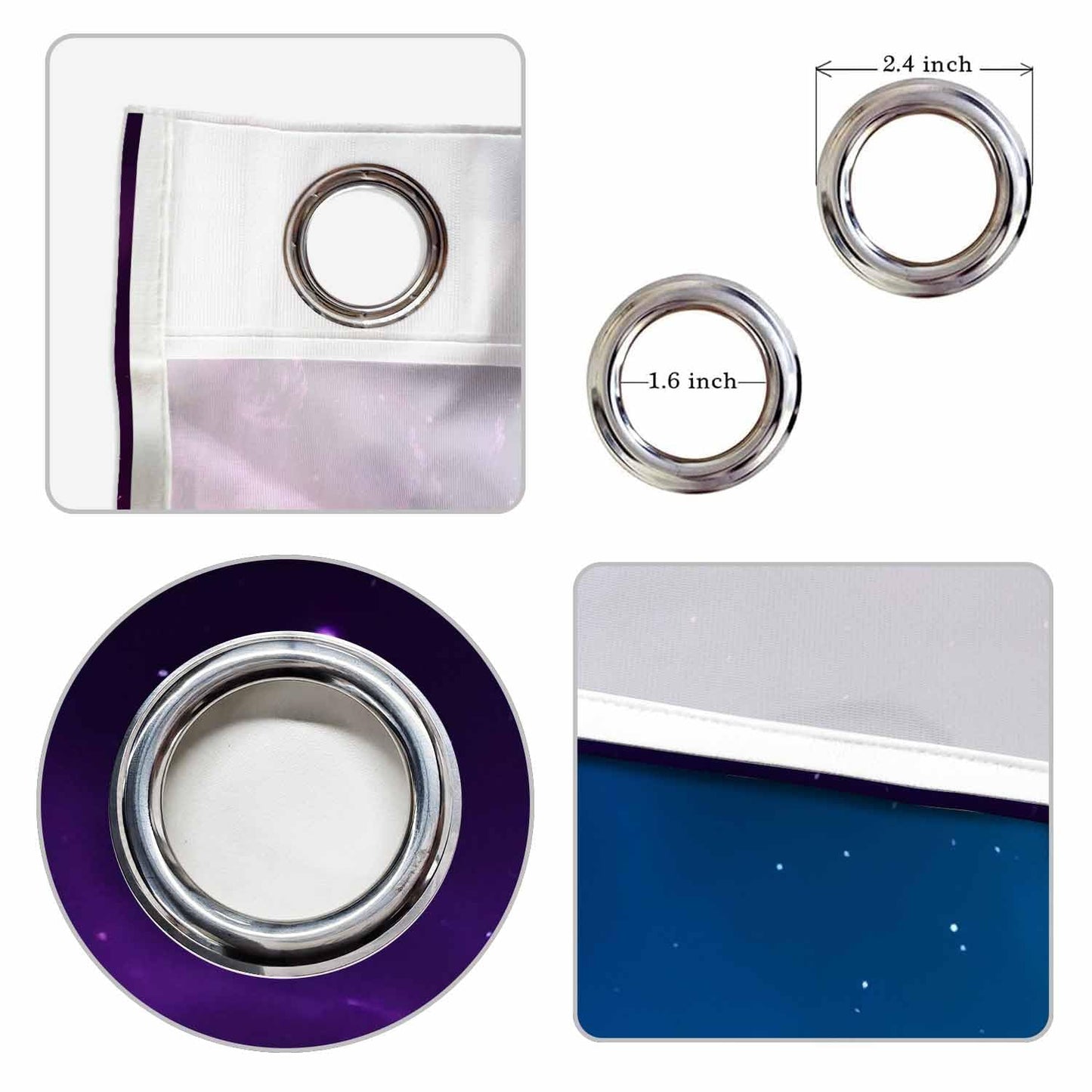Haciadan Starry Night Doorway Curtain Dark Purple Sky Outer Space Door Cover Curtain Books Closet Curtain Bedroom Living Room Closet, 1 Panel 34" W X 80" L