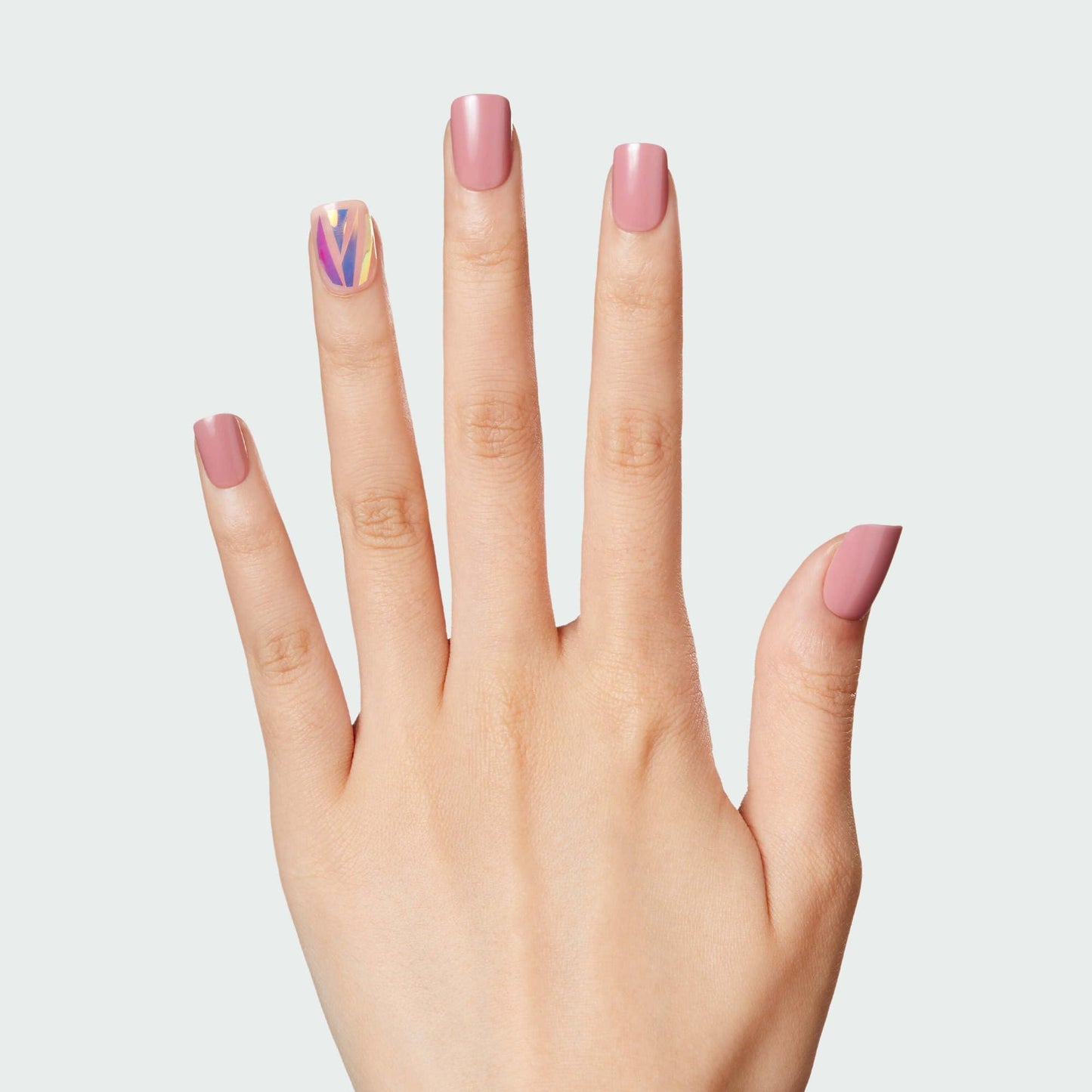 Kiss Impress Press-On Manicure, Nail Kit, PureFit Technology, Short Press-On Nails, 'Miracle', Includes Prep Pad, Mini Nail File, Cuticle Stick, and 30 Fake Nails