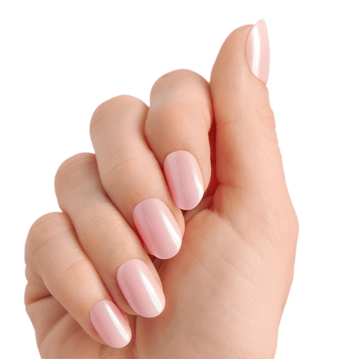 Kiss colorFX by Impress Valentine’s Day Press On Nails, 'Adorable', Pink Short Oval, IMPROVED adhesive, Up to 10-Day Hold, Nail Kit Includes 30 Fake Nails, Prep Pad, Manicure Stick, Mini Nail File
