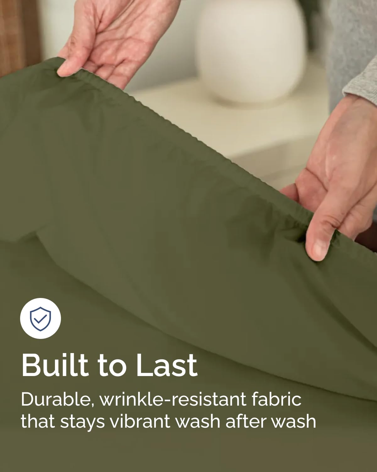 Full Size Fitted Bed Sheet - Pack of 2 Single Fitted Bottom Sheet Only - Fits Mattress Up To 16" Deep Pockets - Extra Soft, Cozy, Breathable & Cooling - Hotel Quality, Fade & Wrinkle Free - Sage Green