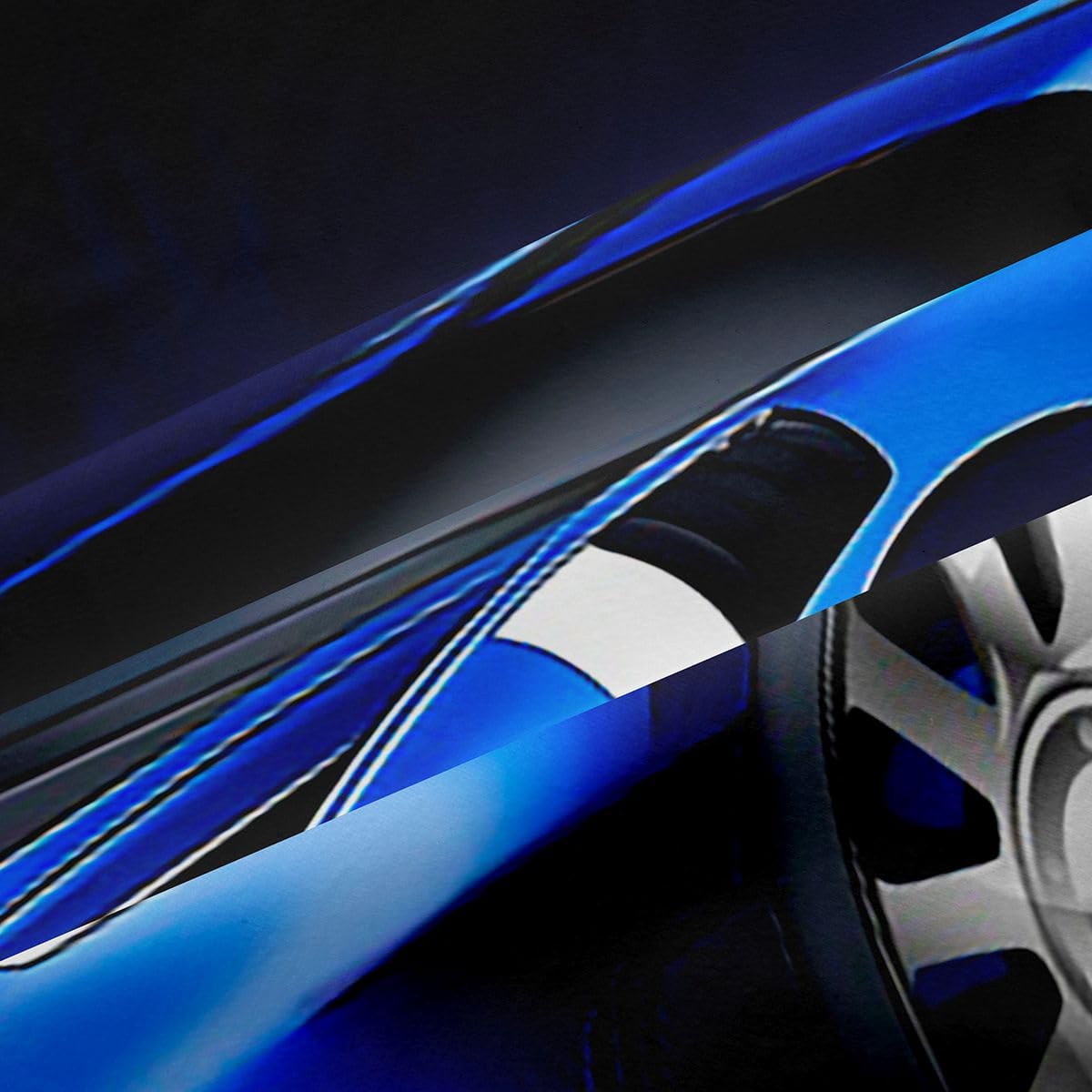 Sports Car Curtains Blue Race Car Window Curtains for Bedroom Living Room Kids Boys Extreme Sports Window Drapesfor Bedroom Living Room Cool Speed Luxury Car Decor Window Treatments 42W X 63L，2 Panels