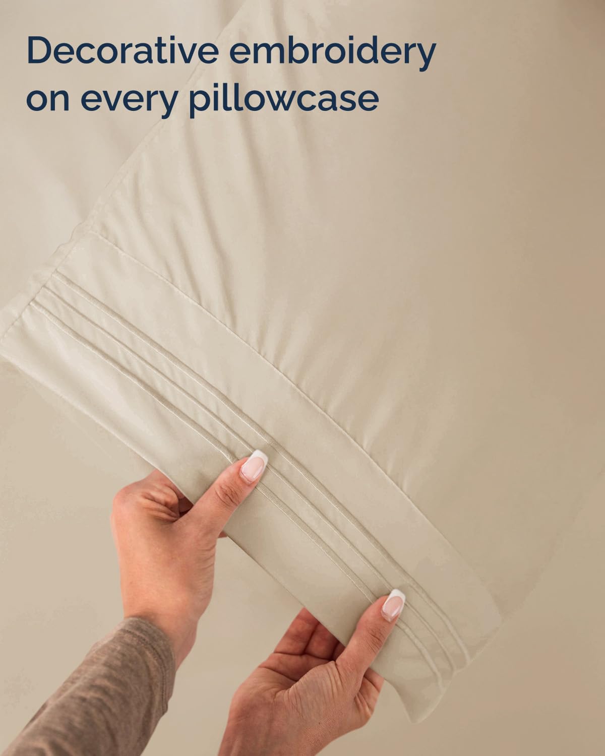 Twin Size 3 Piece Sheet Set - Comfy Breathable & Cooling Sheets - Hotel Luxury Bed Sheets for Women & Men - Deep Pockets, Easy-Fit, Extra Soft and Wrinkle Free Sheets - Wheat Oeko-Tex Bed Sheet Set