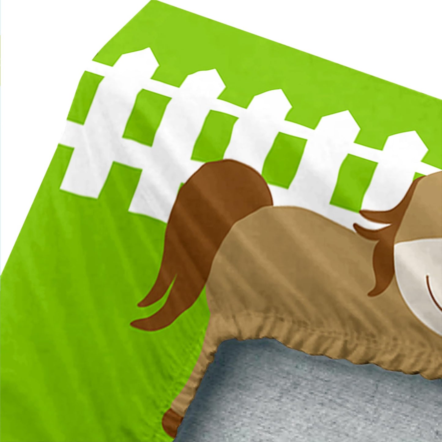QOOMO Farm Animal Sheet Set,Farmhouse Kids Bed Sheets,Cow Pig Sheep 16" Deep Pocket Bed Sheet Set for Boys/Girls/Kids/Teens，4 Piece Sheet Set, 1 Fitted Sheet,1 Flat Sheet and 2 Pillowcases，Twin Size