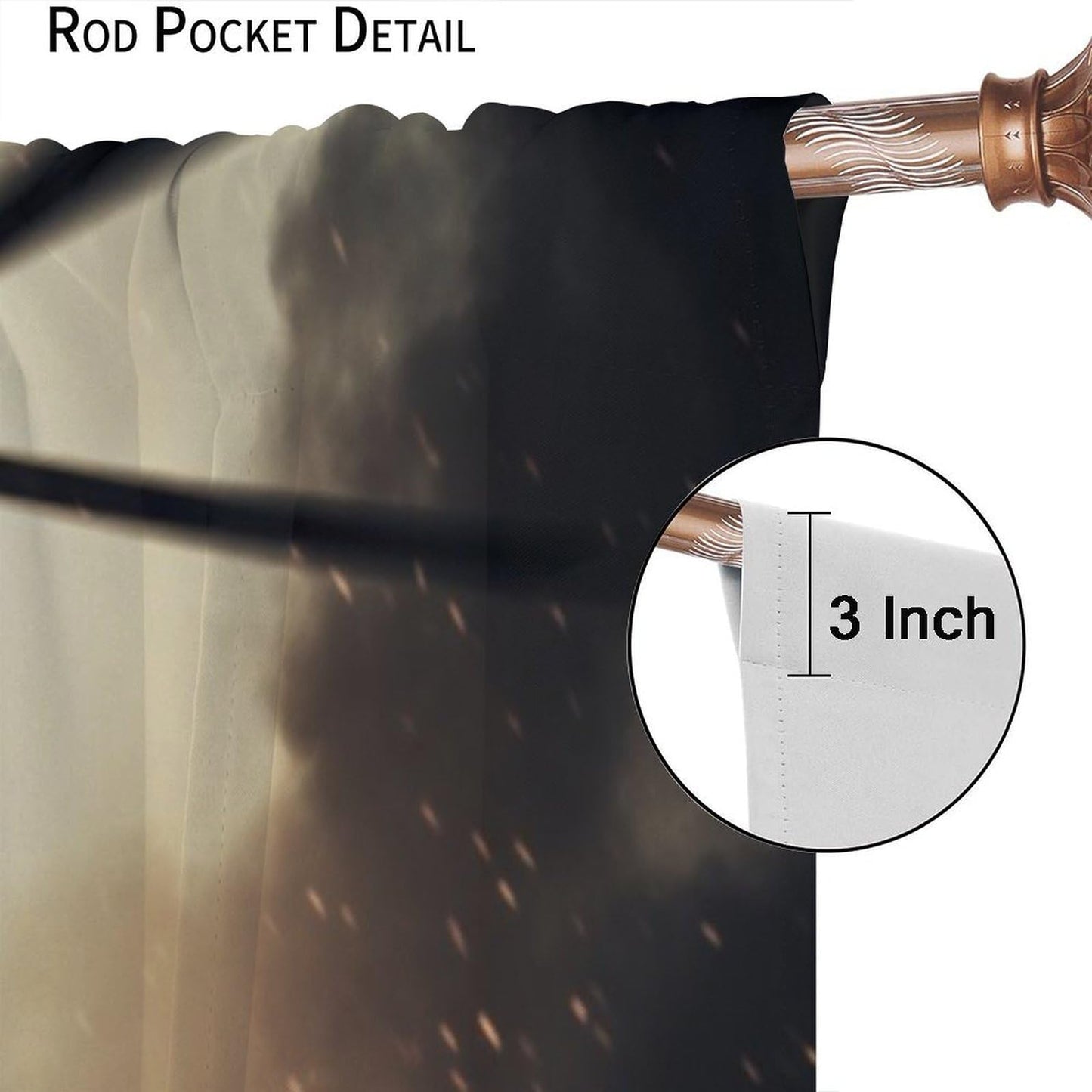 Combat Helicopters Blackout Curtains for Kids, Black Smoke Military Firearms Armed Special Forces Helicopters Window Drapes Print for Boys Adolescents Nursery Bedroom Living Room Bathroom 42x45in