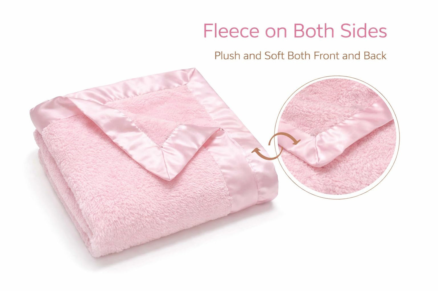 Personalized Baby Blanket for Girls - Newborn or Infant Gift with Name - Personalized Baby Blankets for Girls - Baby Blankets Newborn - Custom Pink Blanket - Custom Baby Blanket