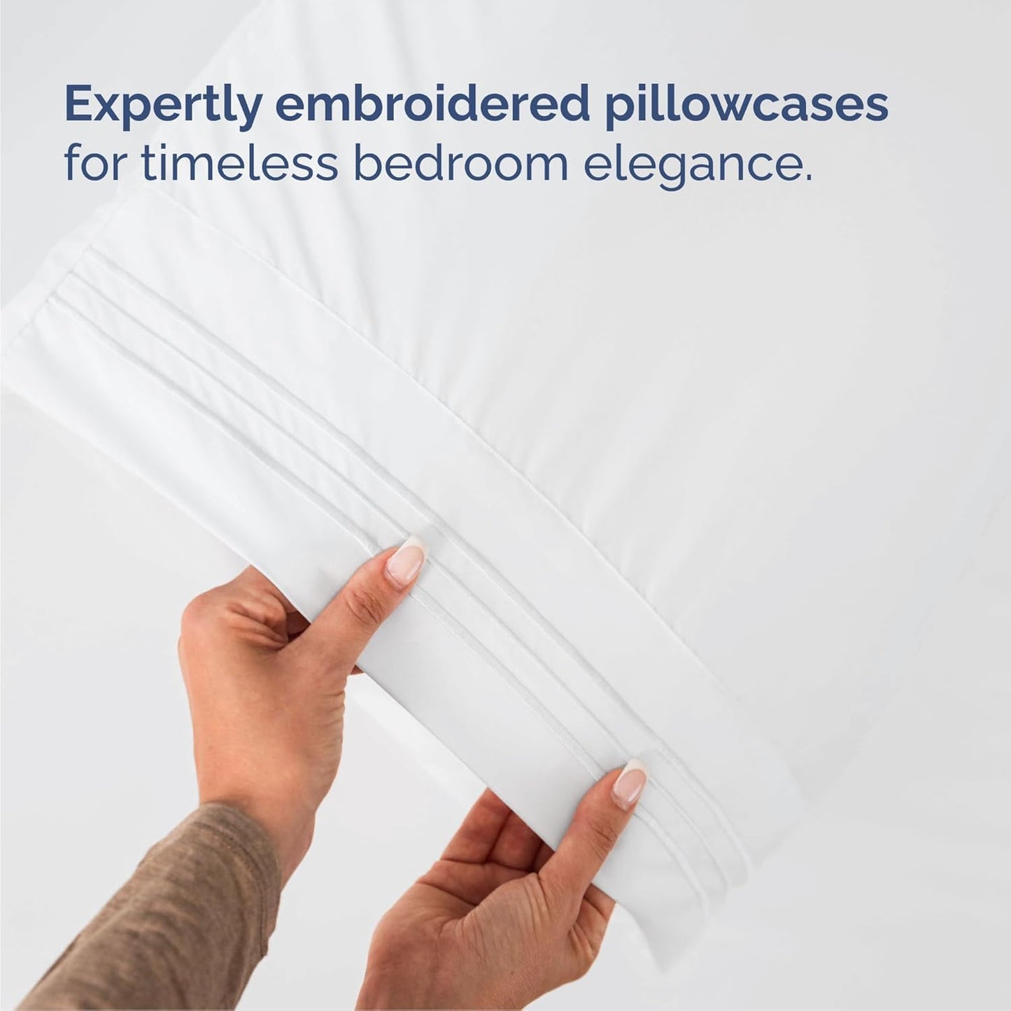 King Size 4 Piece Sheet Set - Comfy Breathable & Cooling Sheets - Hotel Luxury Bed Sheets for Women & Men - Deep Pockets, Easy-Fit, Extra Soft and Wrinkle Free Sheets - White Oeko-Tex Bed Sheet Set
