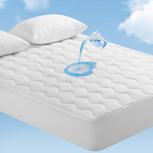 Elegear King Cooling Mattress Pad for Hot Sleepers, Waterproof & Cool-to-Touch Mattress Topper with Arc-Chill 3.0, TriSupport 3D Grid, Soft Fluffy Feel, Machine Washable, Deep Pocket Up to 18"