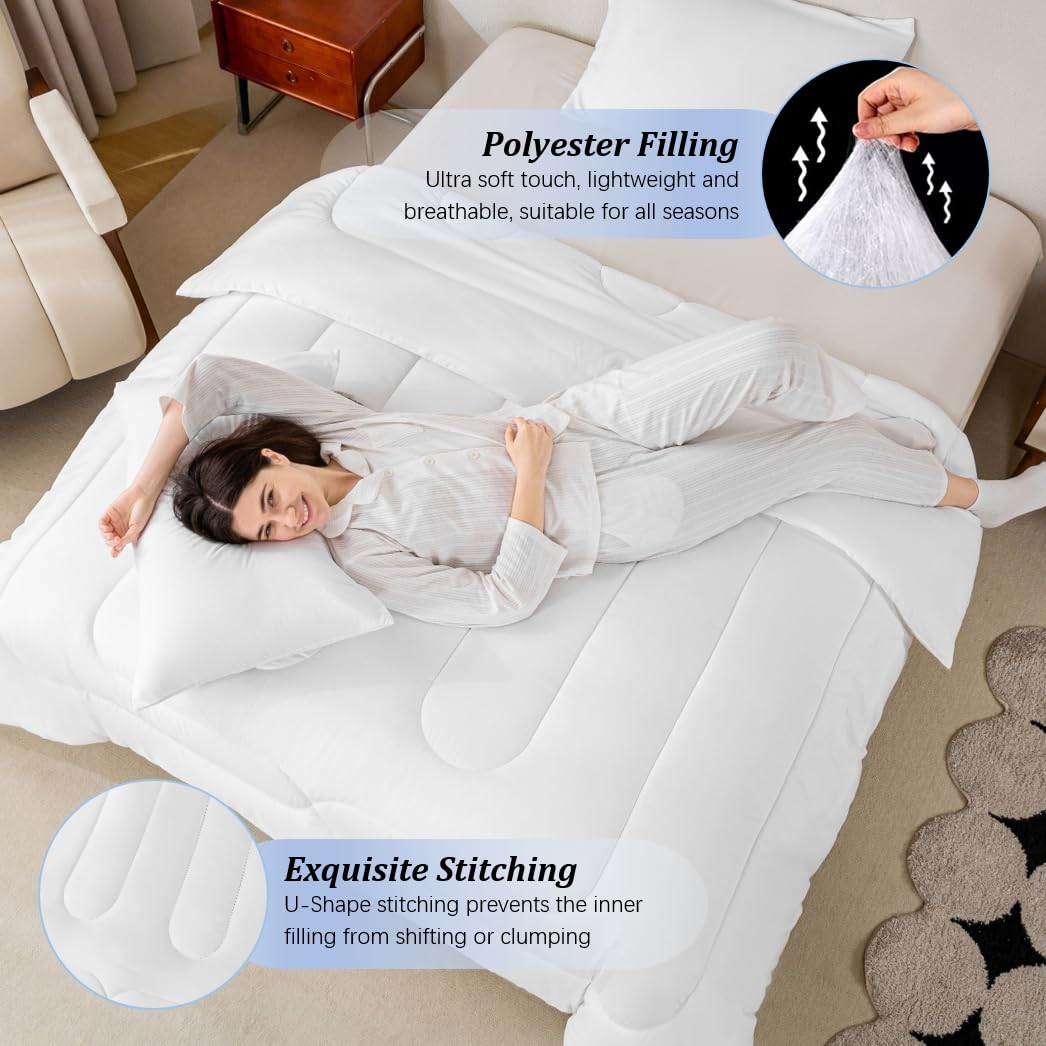 Erosebridal Fashion Women Comforter Set Cosmetics Twin Bedding Sets for Girls Preteen Boys Modern Girly Comforter Makeup Perfume for Girl Quilt