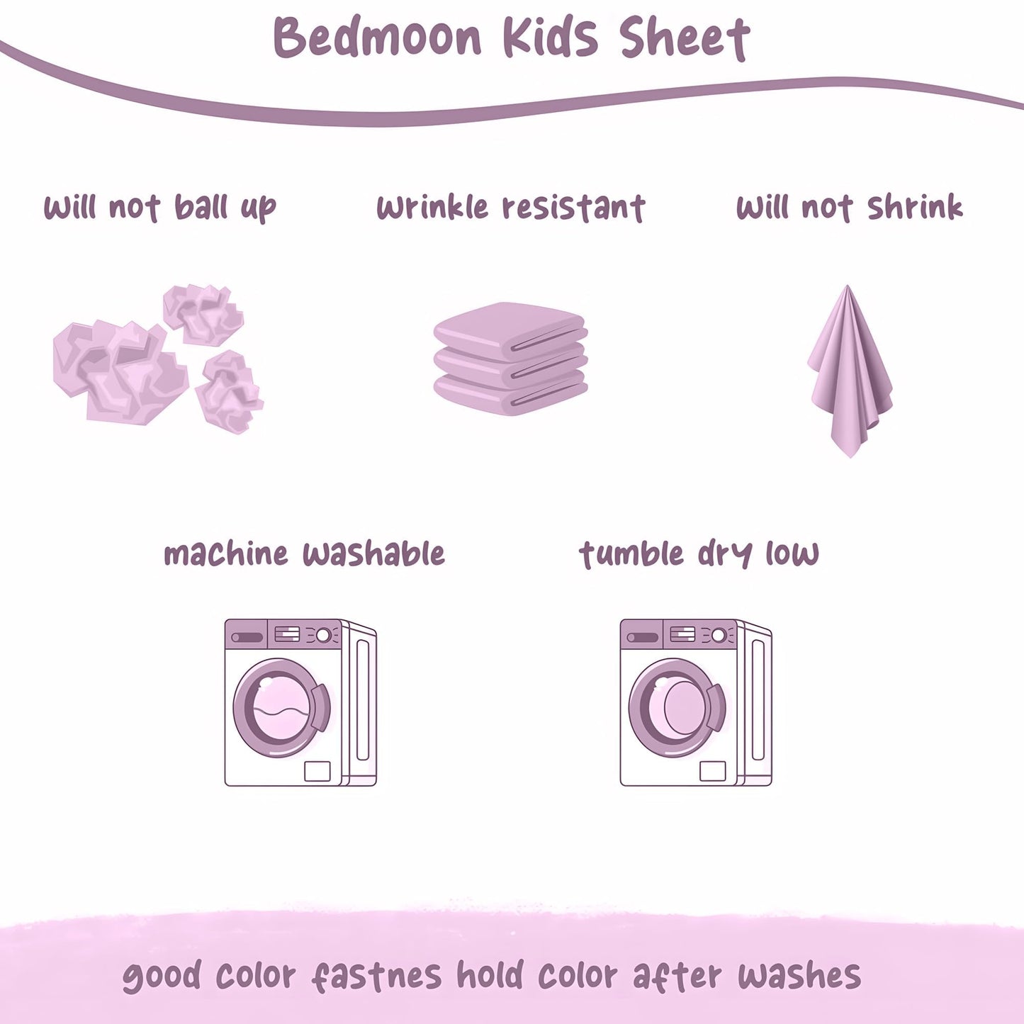 Softan Kids Bed Sheet Set, 3-Piece Twin Sheets Set, Microfiber Fitted Sheet with 15 Inches Deep Pocket and Corner Straps, Breathable & Silky Soft Castle Diamond Printed Sheet and Pillowcase Sets