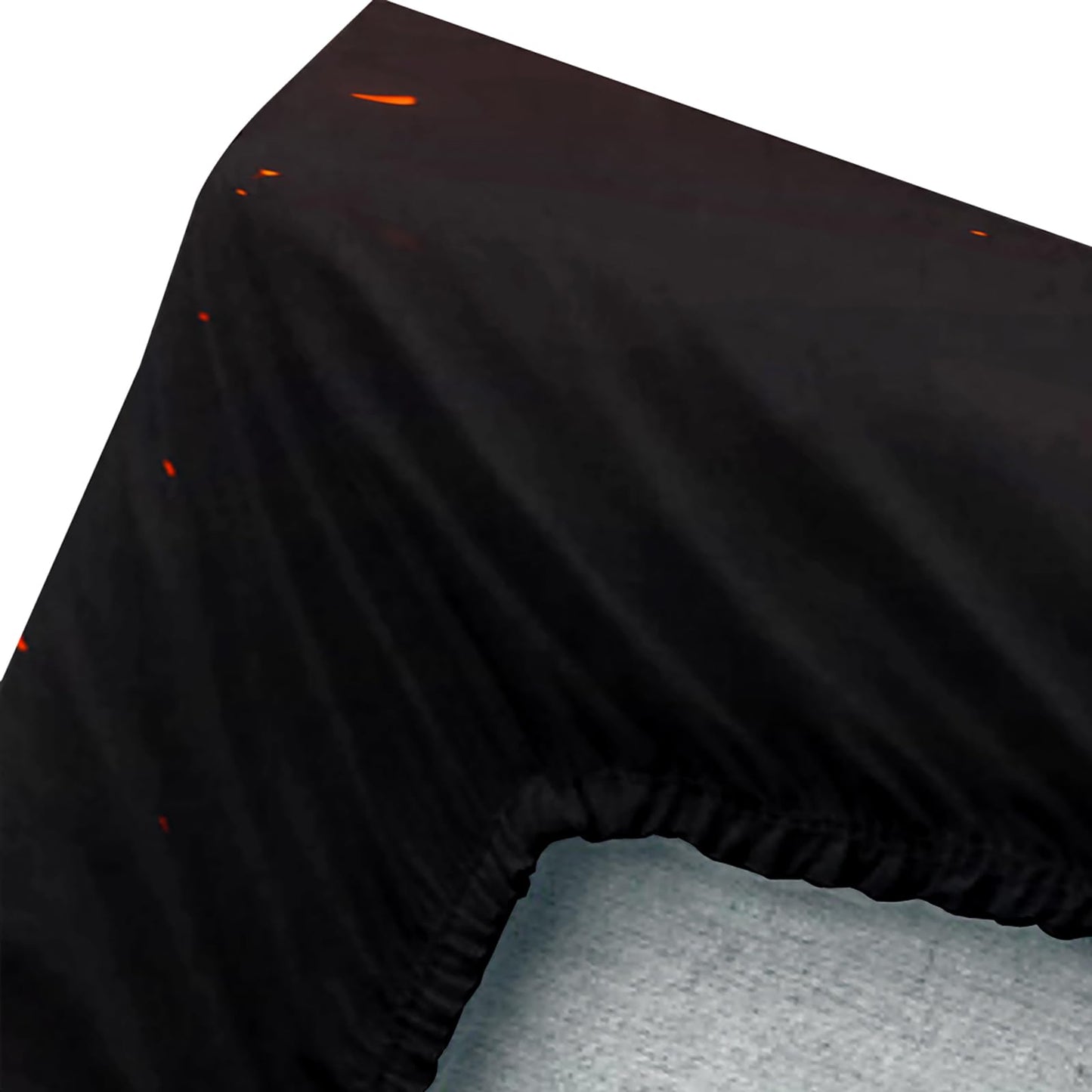 AILONEN Red Blue Fire Tiger Fitted Sheet Set Queen,Forest Wild Animal Deep Pocket Sheets with 2 Pillowcases,3D Tigers Printed Black Bed Sheet Set for Boys Girls,3-Piece
