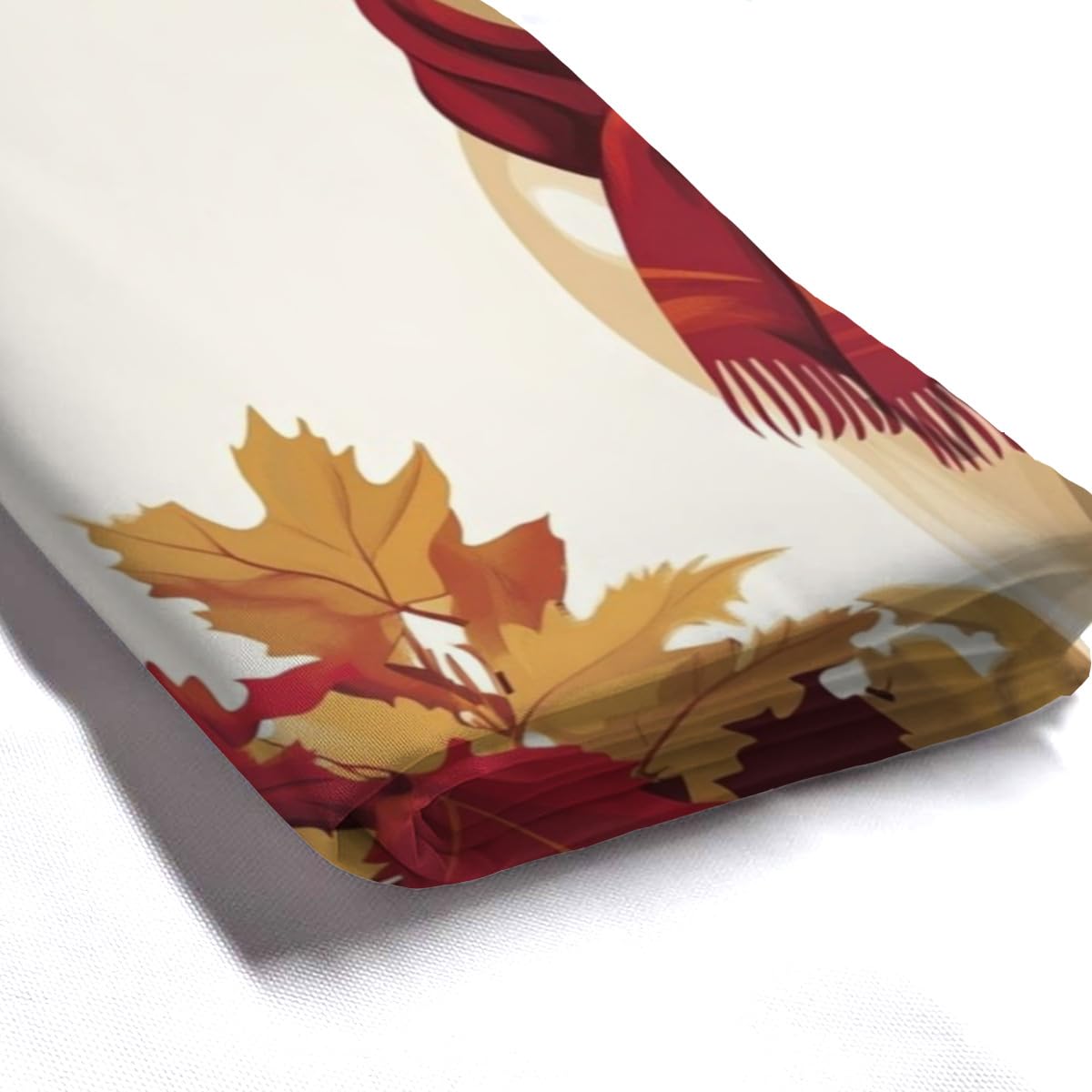 Wordatu Fall Shower Curtain Labrador Retriever Under Maple Leaves Harvest Thanksgiving Bathroom Decor 72x72 Inch Polyester Fabric Waterproof Bath Curtain with 12 Hooks