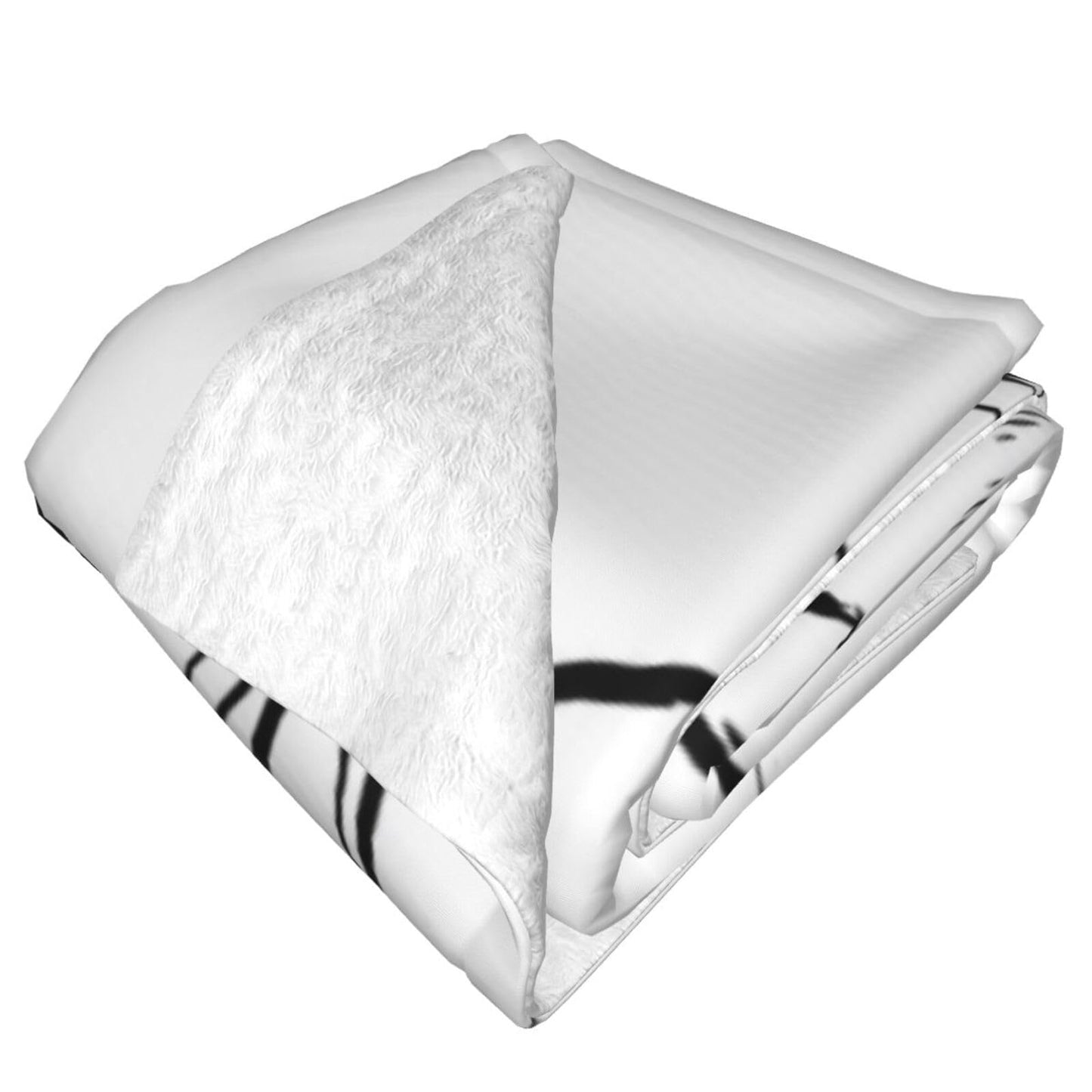 Cute Chinchilla Blanket, Gifts for Women, Black and White Animal Soft Lightweight Throw Blankets for Kids Girls, Travel Bed Living Room Decor, 50x60in