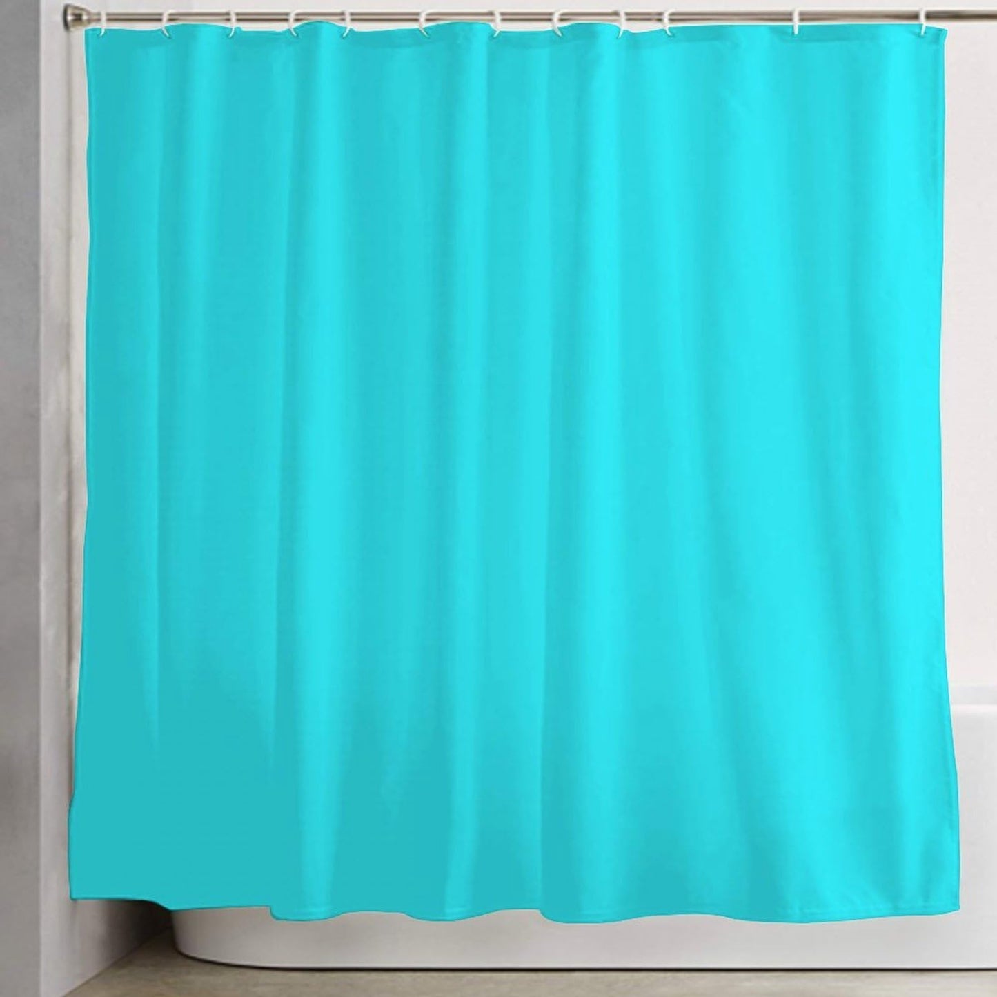 Meaudiwes Luxury Waterproof Shower Curtain Home Hotel Shower Curtain with Hooks Blue, 72"x 70"
