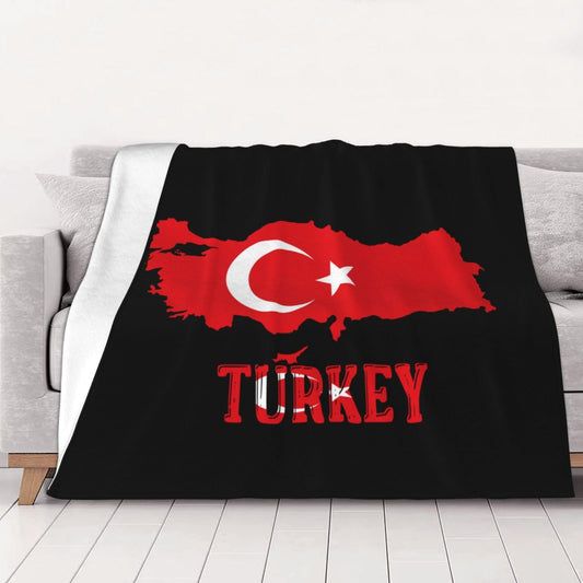 Turkey Throw Blanket for Bed and Couch Warm Winter Style - Lightweight Cozy Blanket for All Seasons