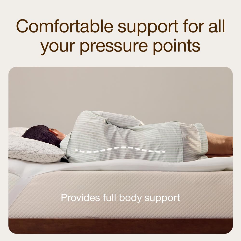 Coop Home Goods Essence Down Alternative Mattress Topper Twin, Plush 2-Inch Gusset and Baffle Box Design for Even Support and Comfort, Premium Bed Topper for Pressure Relief, Oeko-TEX Certified