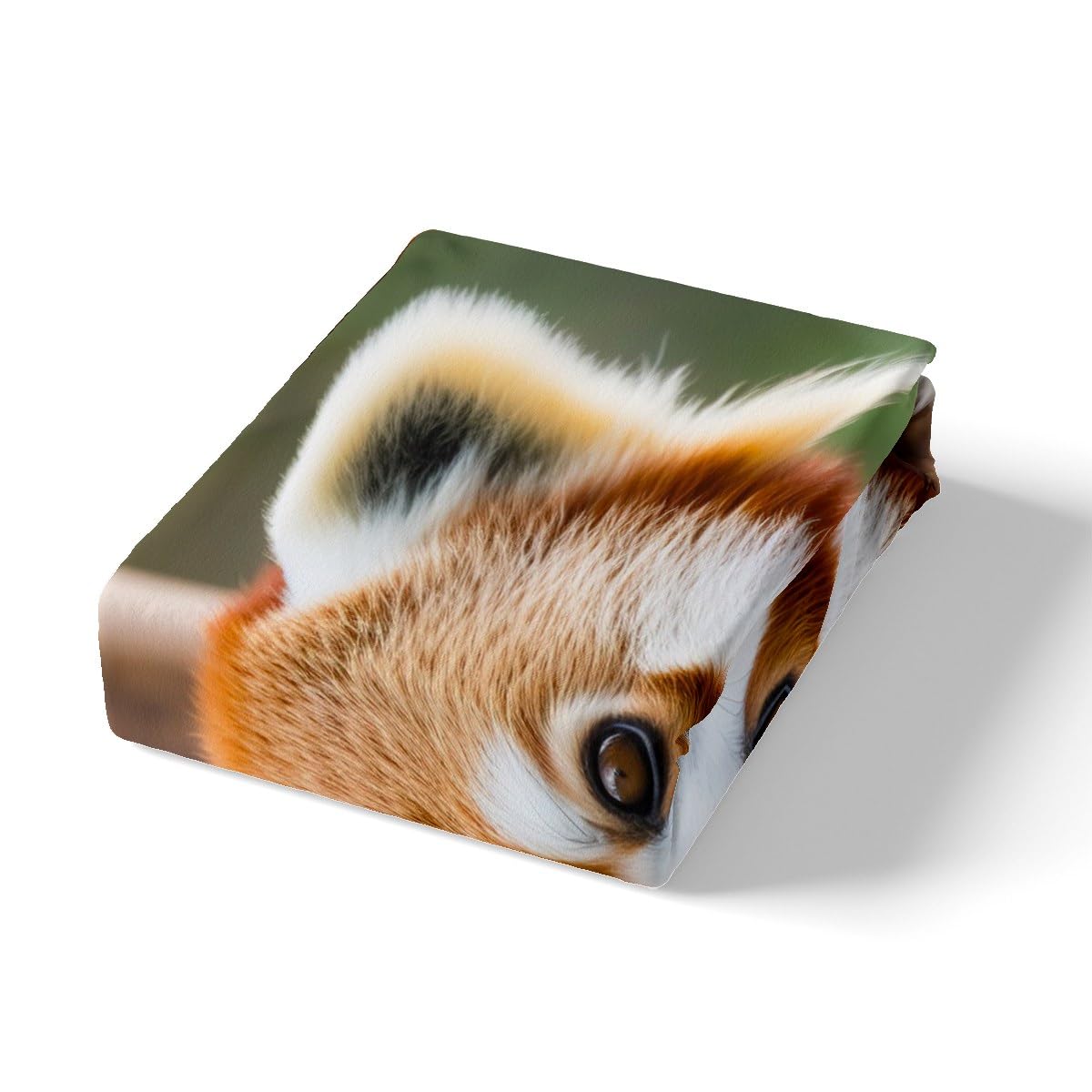 Feelyou Red Panda Bed Sheets Cute Panda Sheet Set for Kids Boys Girls Wild Animal Decor Bed Set Jungle Wildlife Style Sheets Bedroom Collection 3Pcs Twin Size