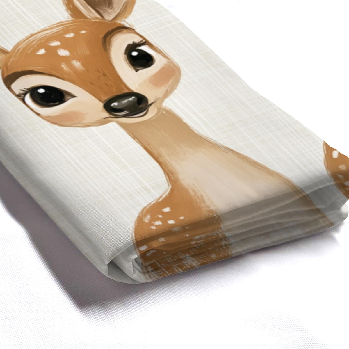 KEEPAEON Funny Deer Bath Shower Curtain, Bathroom Curtain Washable Cloth Kids Shower Curtain Sets with 12 Hooks for Bathroom Decor, 72"x72"