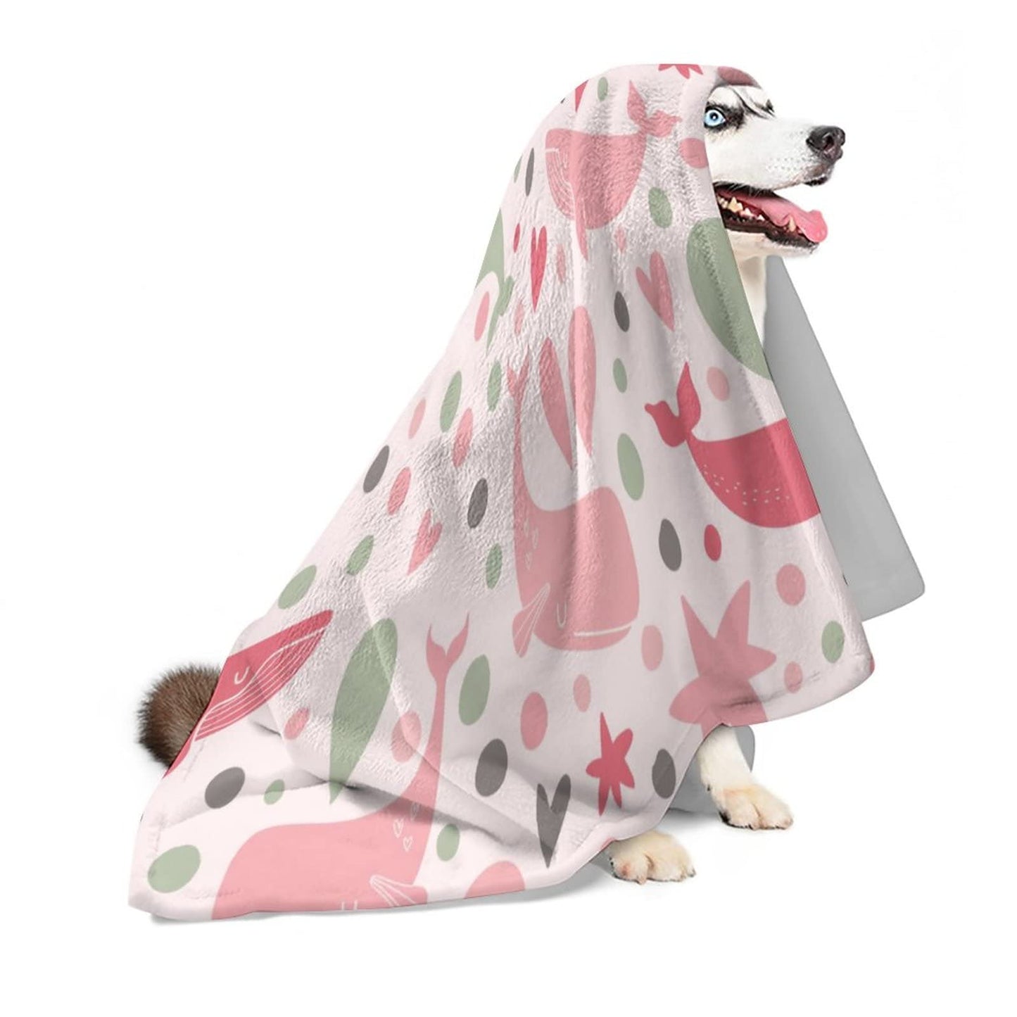 Joyidec Whale Pink Super Soft Winter Comfy Throw Blanket Flannel Fleece Lightweight Blanket for Couch Car Bed 50x60 in