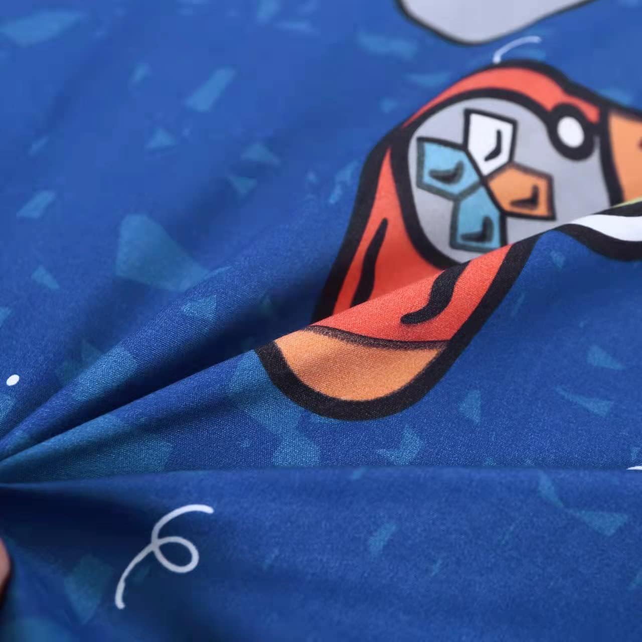 SDIII Blue Gamer Twin Fitted Sheet and 2 Pillowcases, Deep Pocket Soft Microfiber Gaming Bottom Sheet Twin for Kids Boys Girls Teens