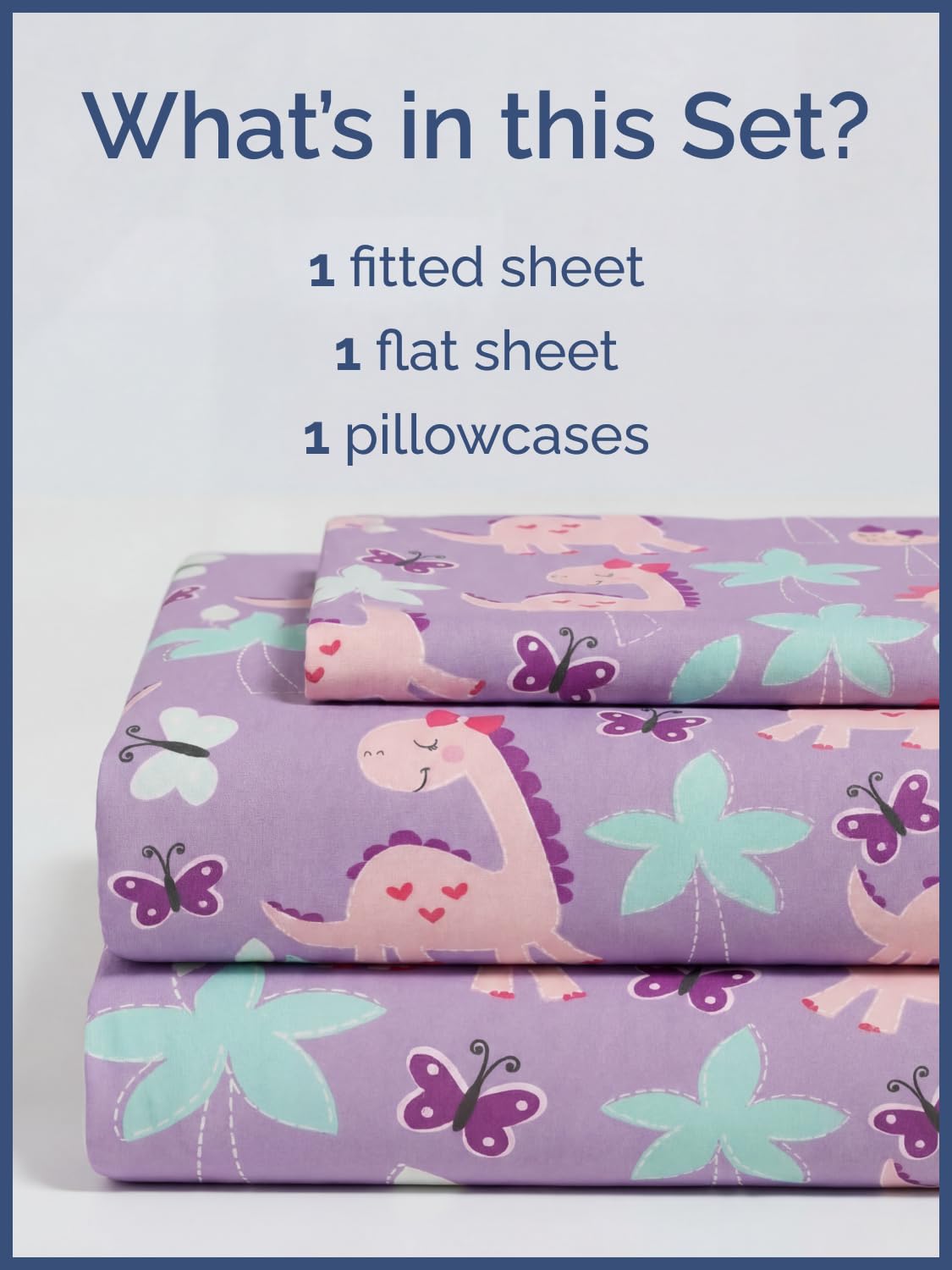 CGK Unlimited Kids Pink Dinos Twin 3 Piece Sheet Set - Boys, Girls, Teens, Toddler - Easy Fit with Deep Pockets - Soft, Cooling & Breathable Sheets - Cute, Cozy, Fade & Wrinkle Free - Machine Washable