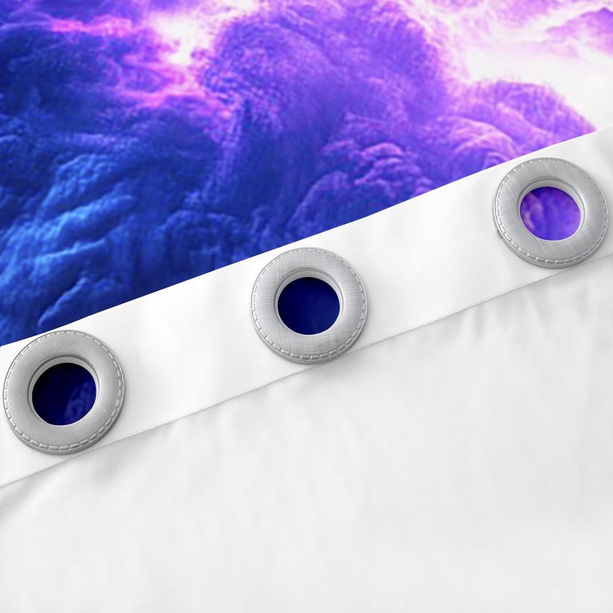 Erosebridal Tornados Curtains 38" Wx45 L,Purple Blue Lightning Window Curtains Drapes for Kids Boys Adults,Natural Disaster Room Decor for Storm Chaser