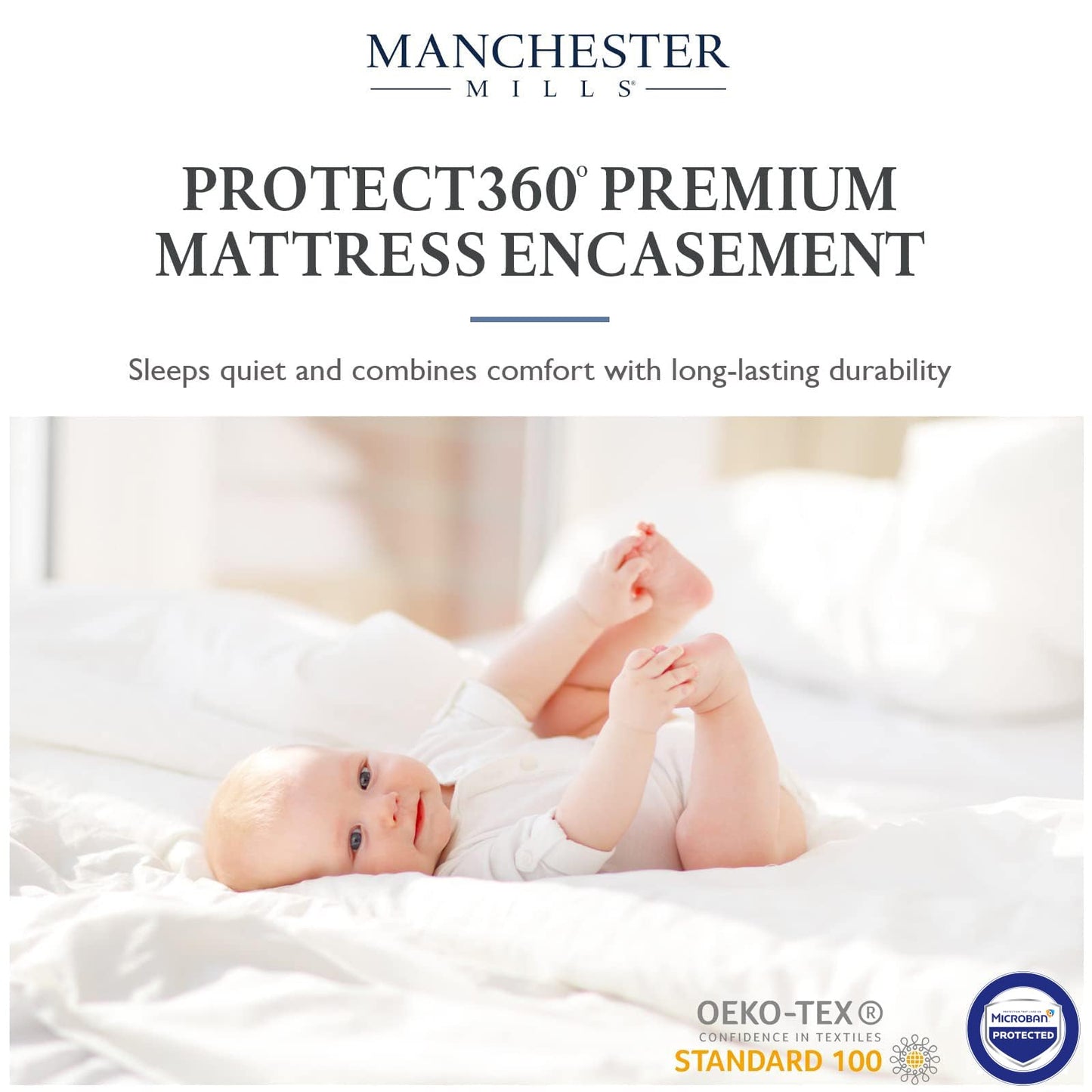 Manchester Mills Mattress Encasements and Protectors (Queen (U.S. Standard))