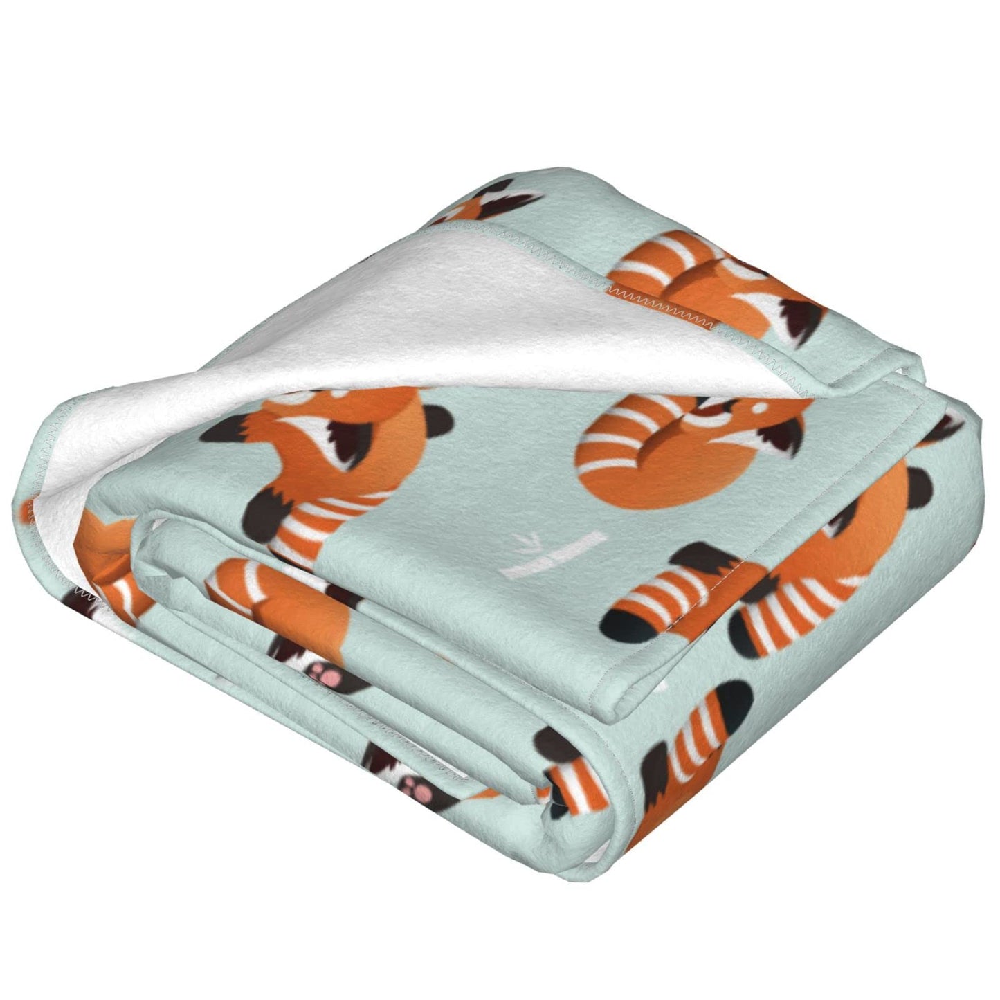 Red Panda Bamboo Throw Blanket Soft Bed Blankets Lightweight Cozy Plush Flannel Fleece Blanket for Sofa Couch Bedroom 60"X50"