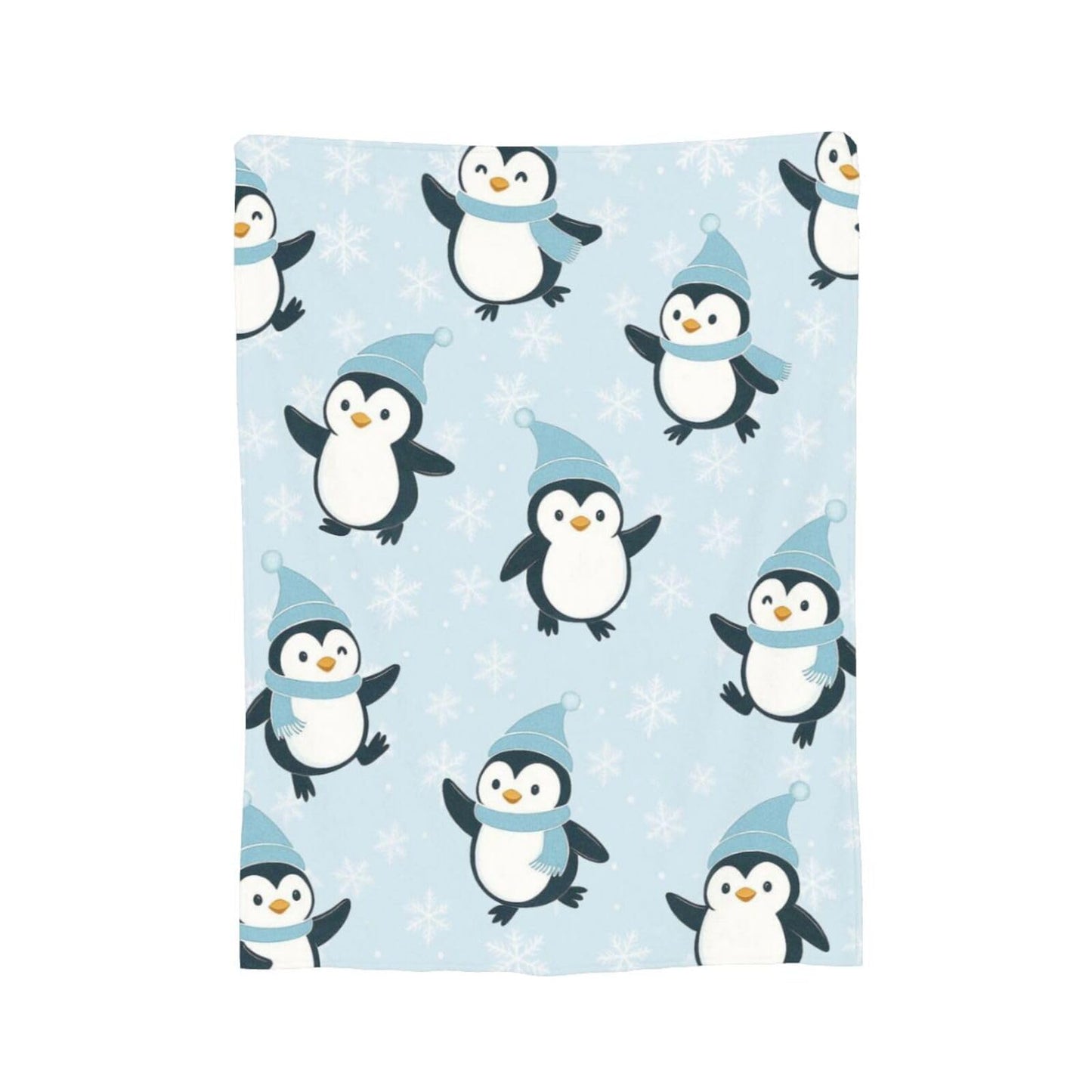 Penguin Blanket Cute Antarctica Penguins Throw Blanket Soft Warm Cozy Fleece Fuzzy Plush Winter Animal Flannel Blankets Gifts for Girls Women Boys Kids Adults 40"X50"