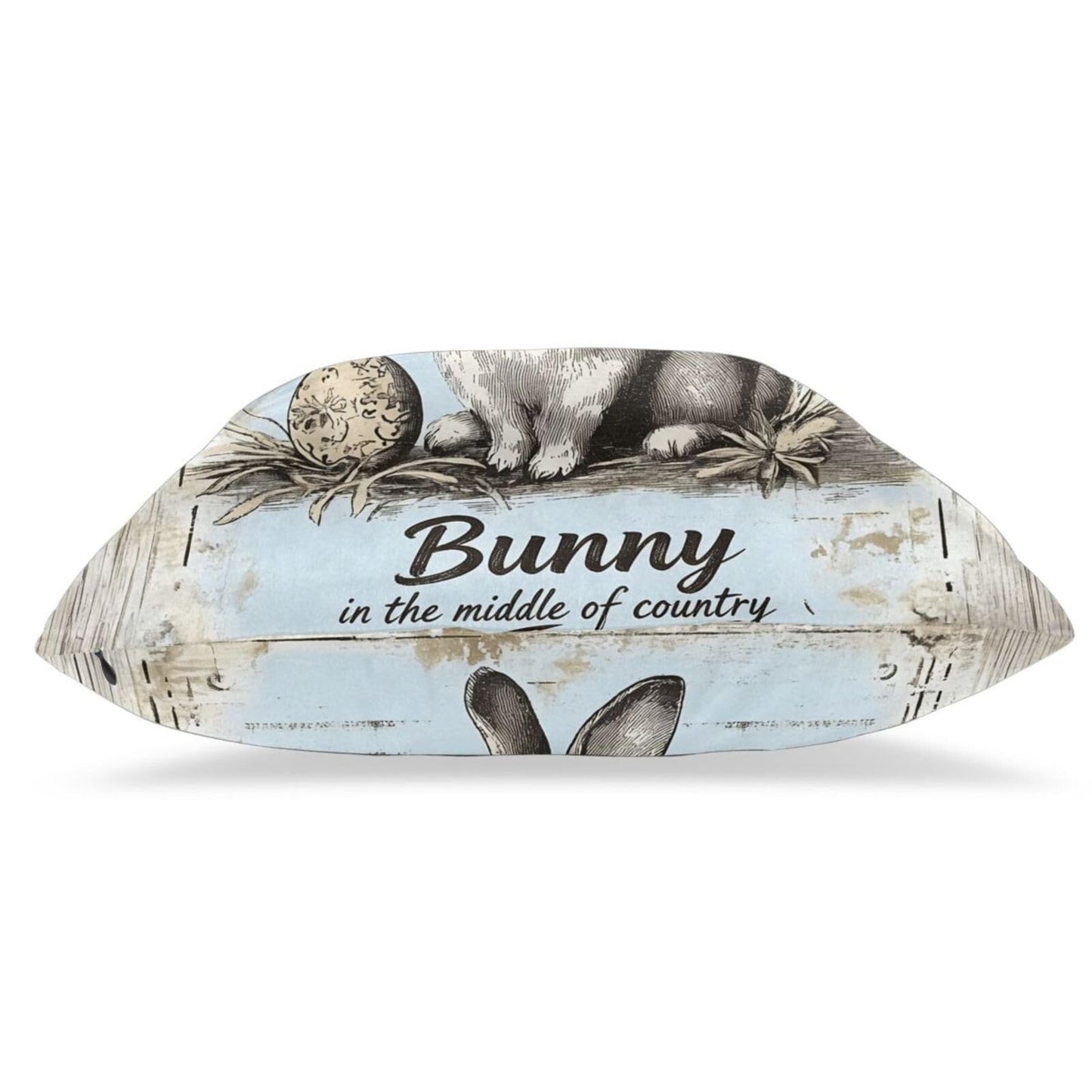 Droerfes Bunny Egg Throw Pillow Covers Set of 2 Couch Pillow Case Decoration Cushion Covers for Sofa Home Living Room Bedroom Outdoor 18X18 Inch