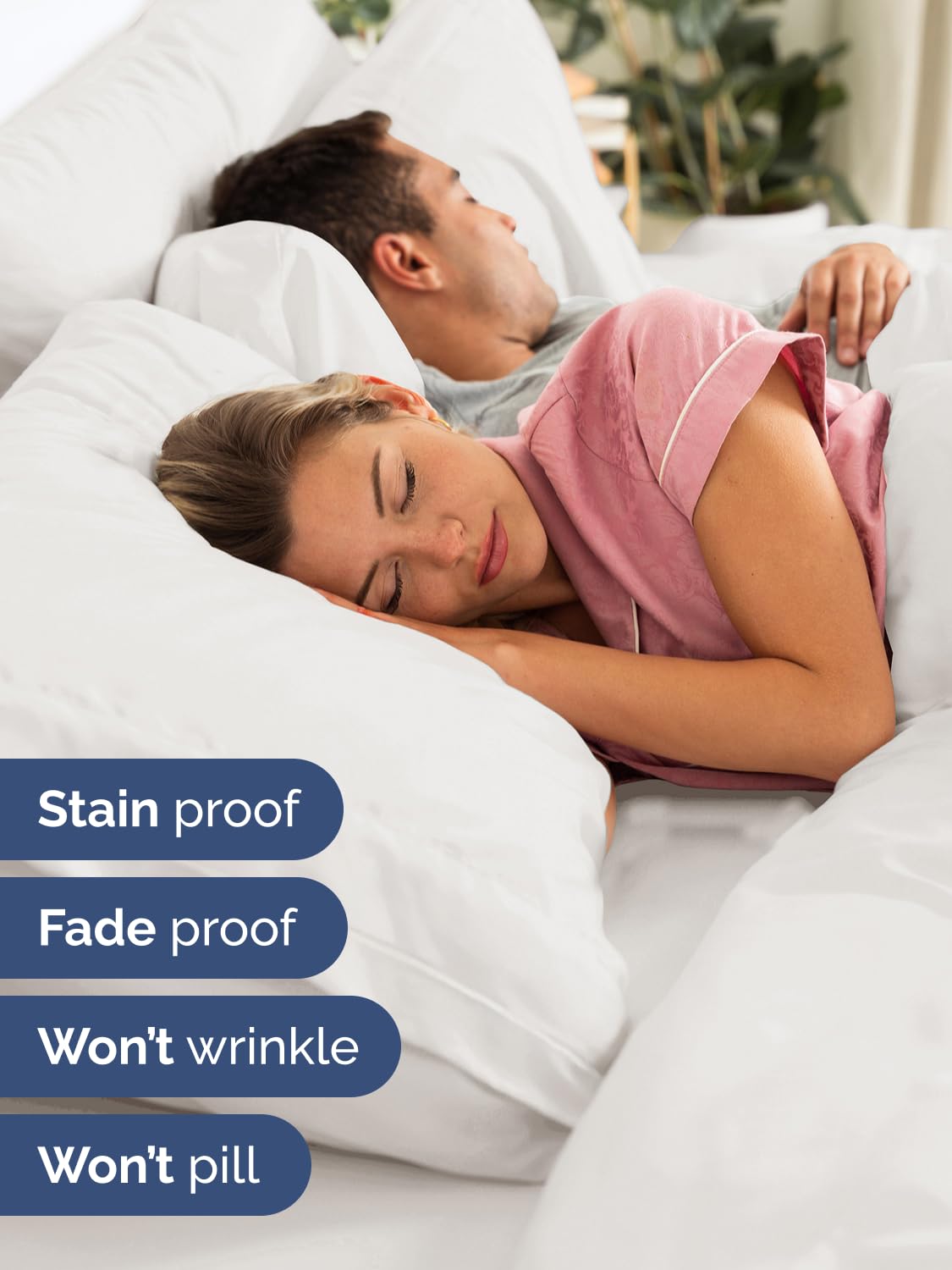Extra Deep King Sheet Set - 6 Piece Breathable and Cooling Sheets - Hotel Luxury Bedding for Women, Men, Kids & Teens - Easy & Secure Fit - Soft and Wrinkle Free - Extra Deep Pockets - Antique White