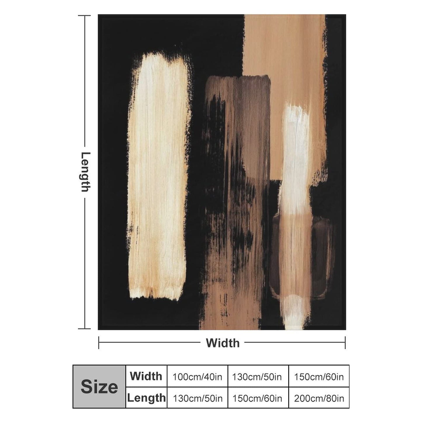 Black Brown Flannel Fleece Throw Blankets 50"X40" Lightweight Fluffy Winter Fall Blanket Cozy Soft Fuzzy Plush Home Decor for Couch Bed Sofa Bedroom Living Room Travel