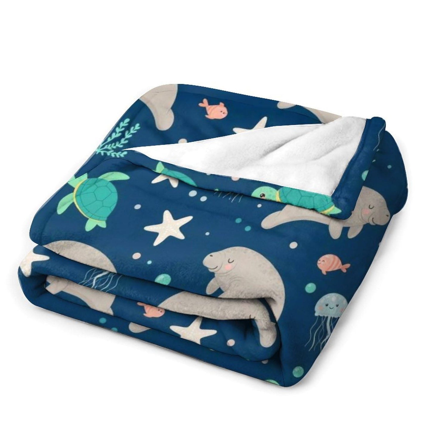 Fashion Home Decor Soft Throw Blanket, Cozy Warm Blanket for Bed, Sofa and Couch Compatible with Manatees