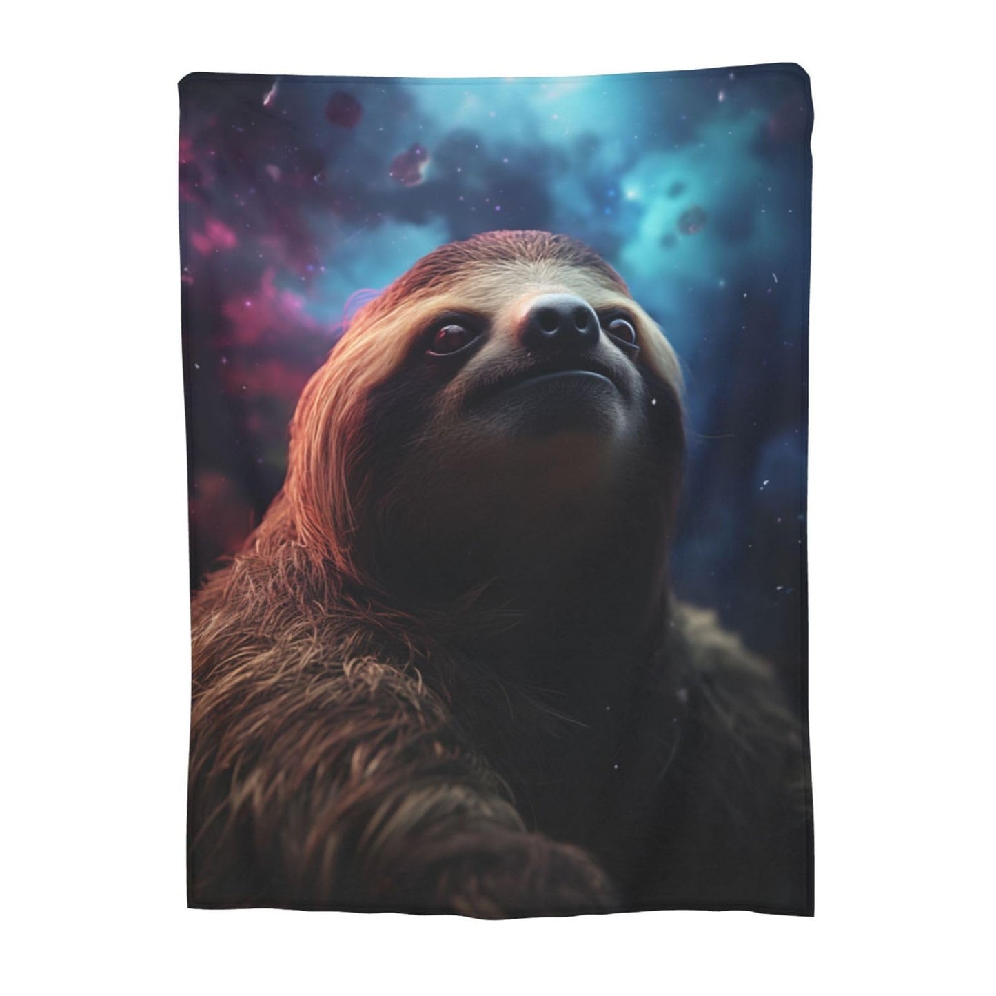 amepay Cute Galxay Sloth Blanket Gifts for Kids Adults Women Flannel Throw Blankets for Home Couch Bed Sofa Soft Fuzzy Lightweight Decor All Season 60x50 Inches