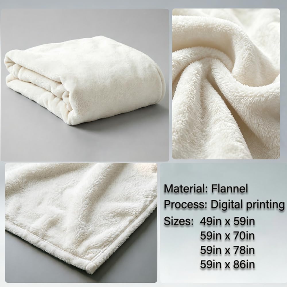 HUNXIAOJ Floral Throw Blanket Flower Blanket for Girls Wildflower Flannel Floral Bedding Warm Soft Flannel for Adults Women Bed Sofa Couch (49in x 59in)